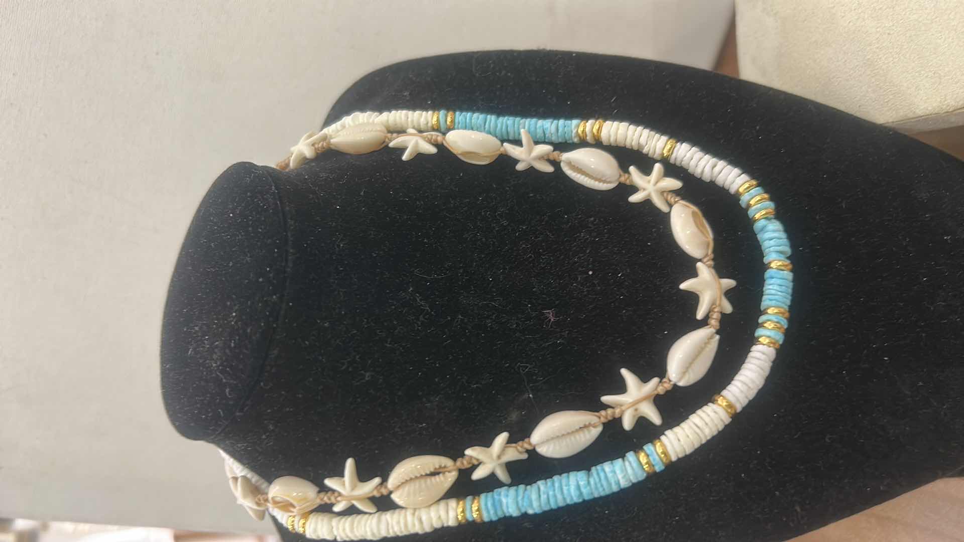 Photo 1 of FASHION JEWELRY- 2 NECKLACES AND 2 PAIRS OF PIERCED EARRINGS