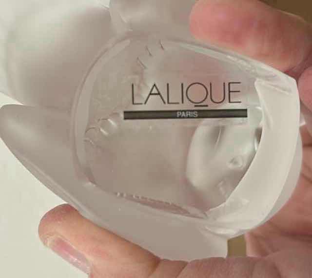 Photo 1 of LALIQUE CRYSTAL BIRD FIGURE H3.25”