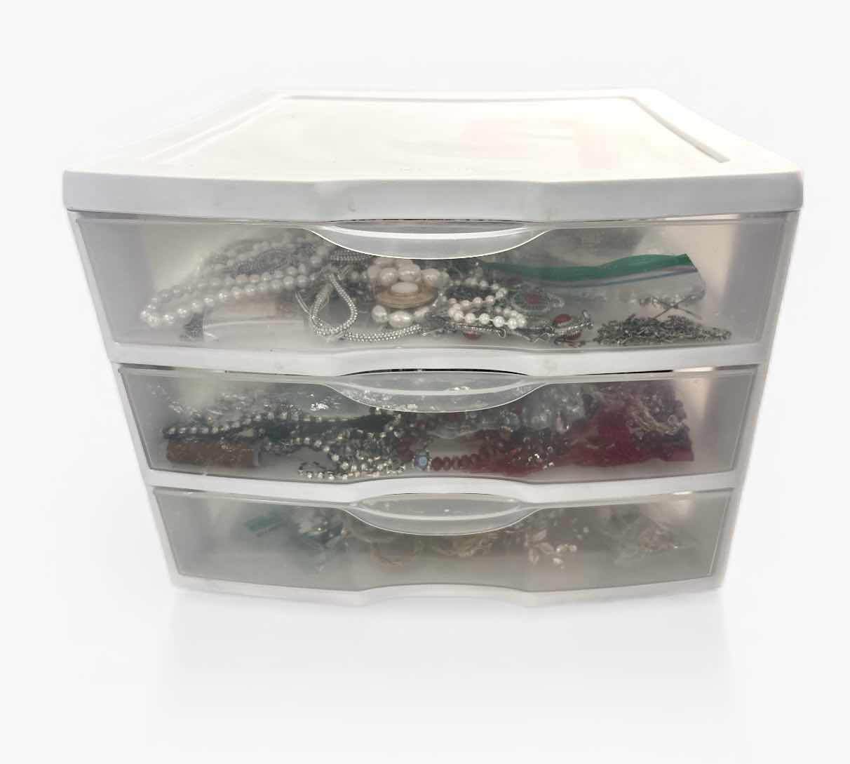 Photo 1 of 3 DRAWER STORAGE WITH CRAFT SUPPLIES, JEWELRY, APPLIQUÉS AND MORE