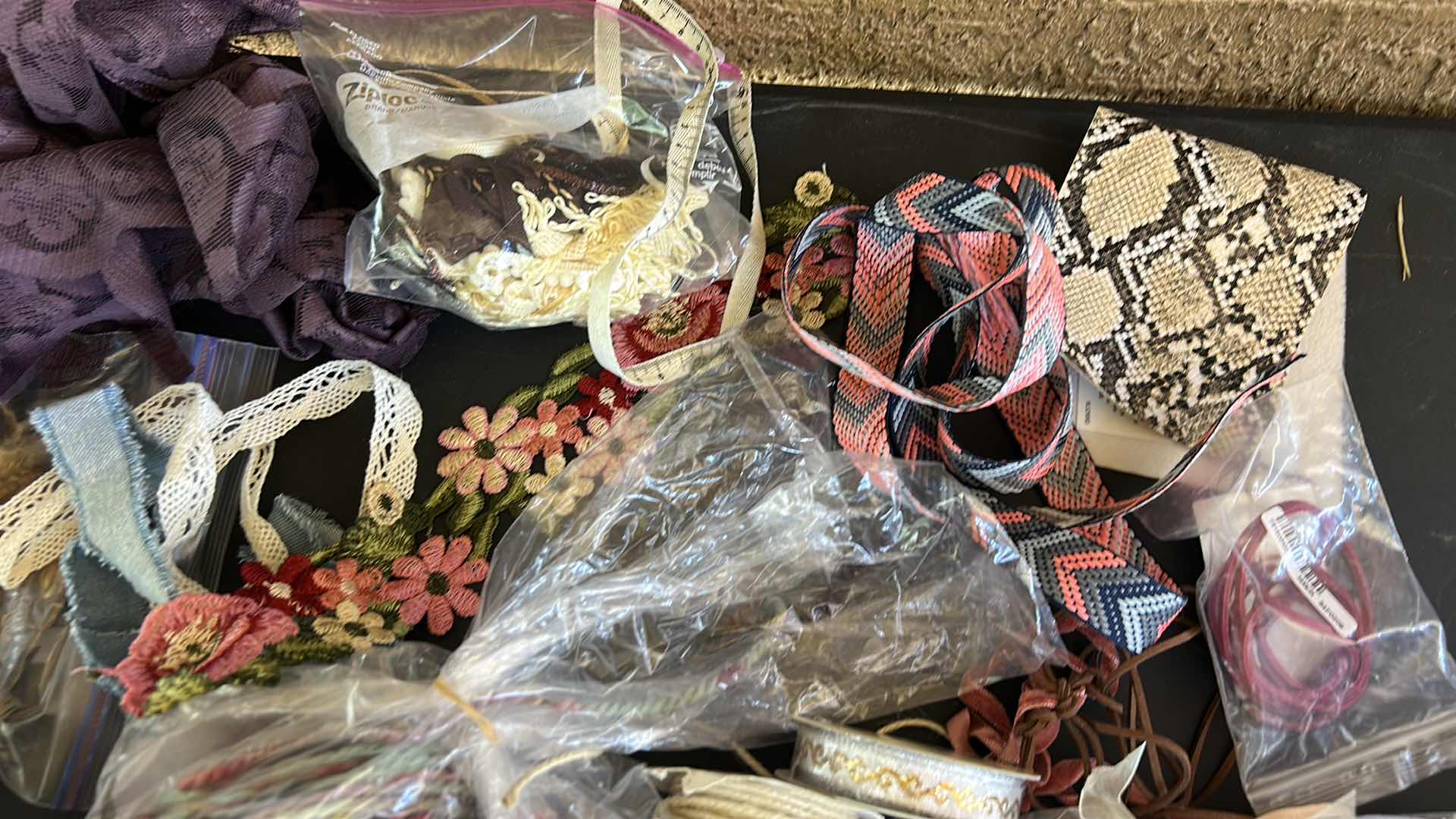 Photo 1 of CRAFTING SUPPLIES- RIBBONS, CORDS, AND MORE