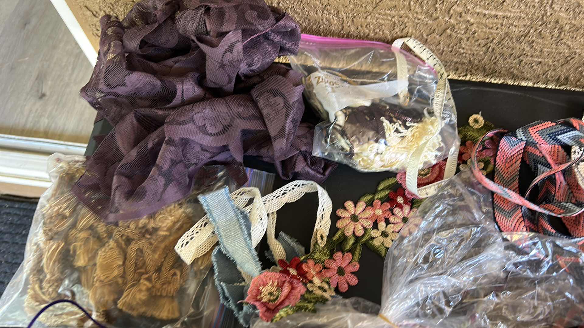 Photo 1 of CRAFTING SUPPLIES- RIBBONS, CORDS, AND MORE