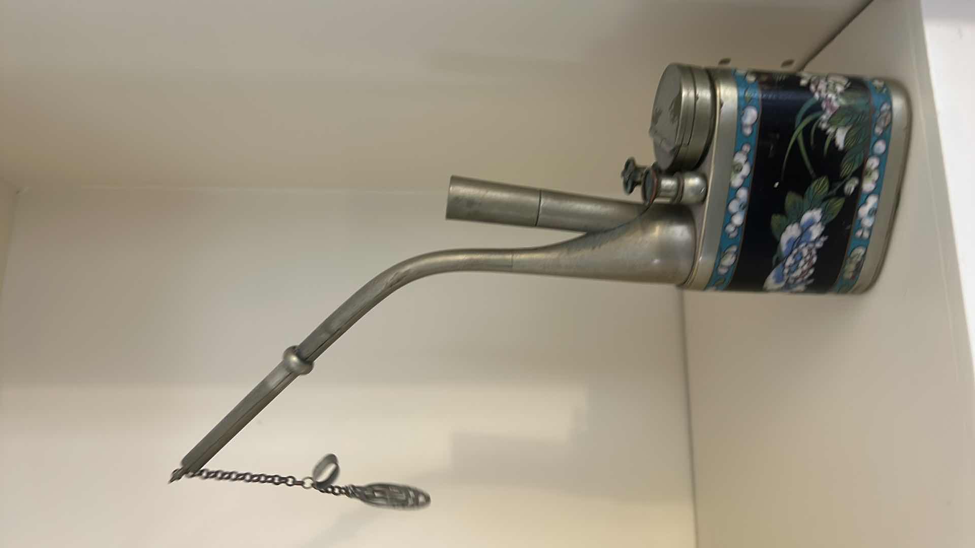 Photo 1 of ANTIQUE CHINESE WATER PIPE, HISTORICALLY USED FOR SMOKING TOBACCO OR OPIUM. H9.5”