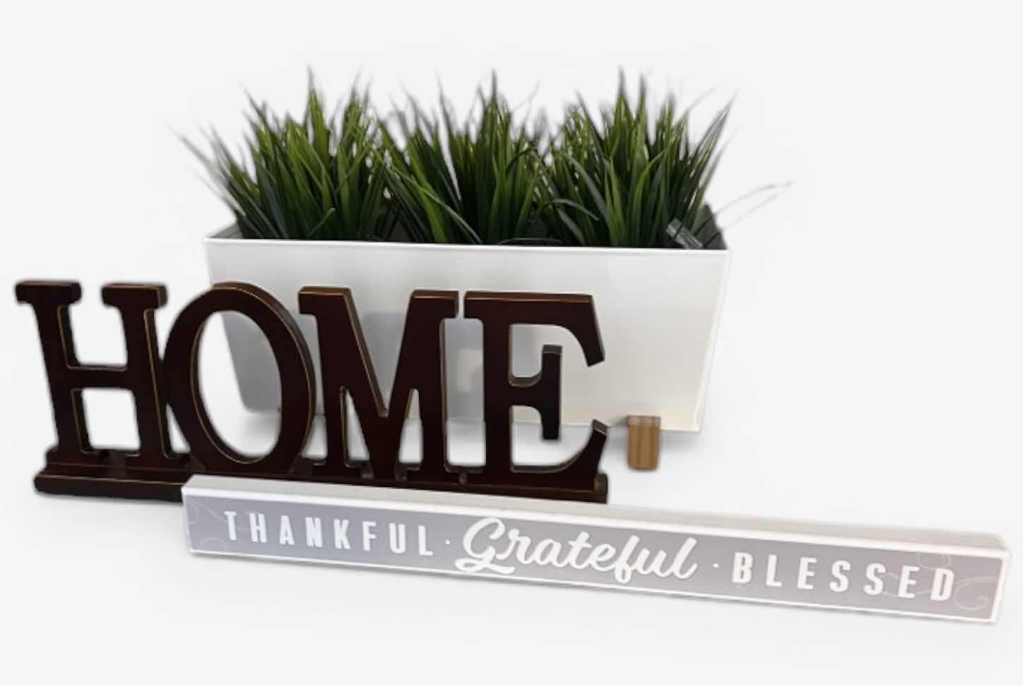 Photo 1 of 3 PC HOME DECOR (PLANTER 12 1/2 X 5 1/2 X H6”)