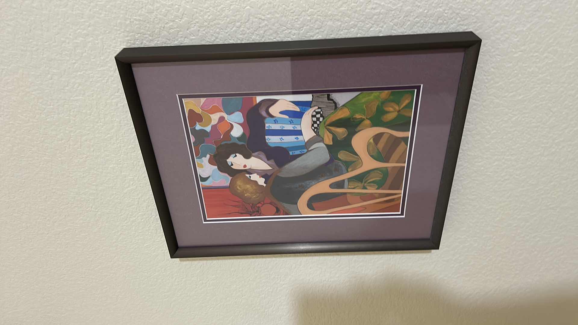 Photo 1 of FRAMED PRINT, BY THE CELEBRATED ISRAELI ARTIST ITZCHAK TARKAY (1935–2012). 13 1/2” x H17 1/2”