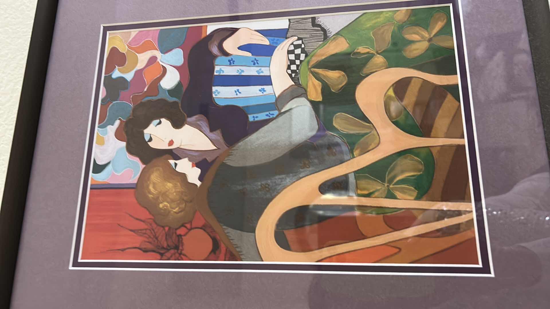 Photo 1 of FRAMED PRINT, BY THE CELEBRATED ISRAELI ARTIST ITZCHAK TARKAY (1935–2012). 13 1/2” x H17 1/2”