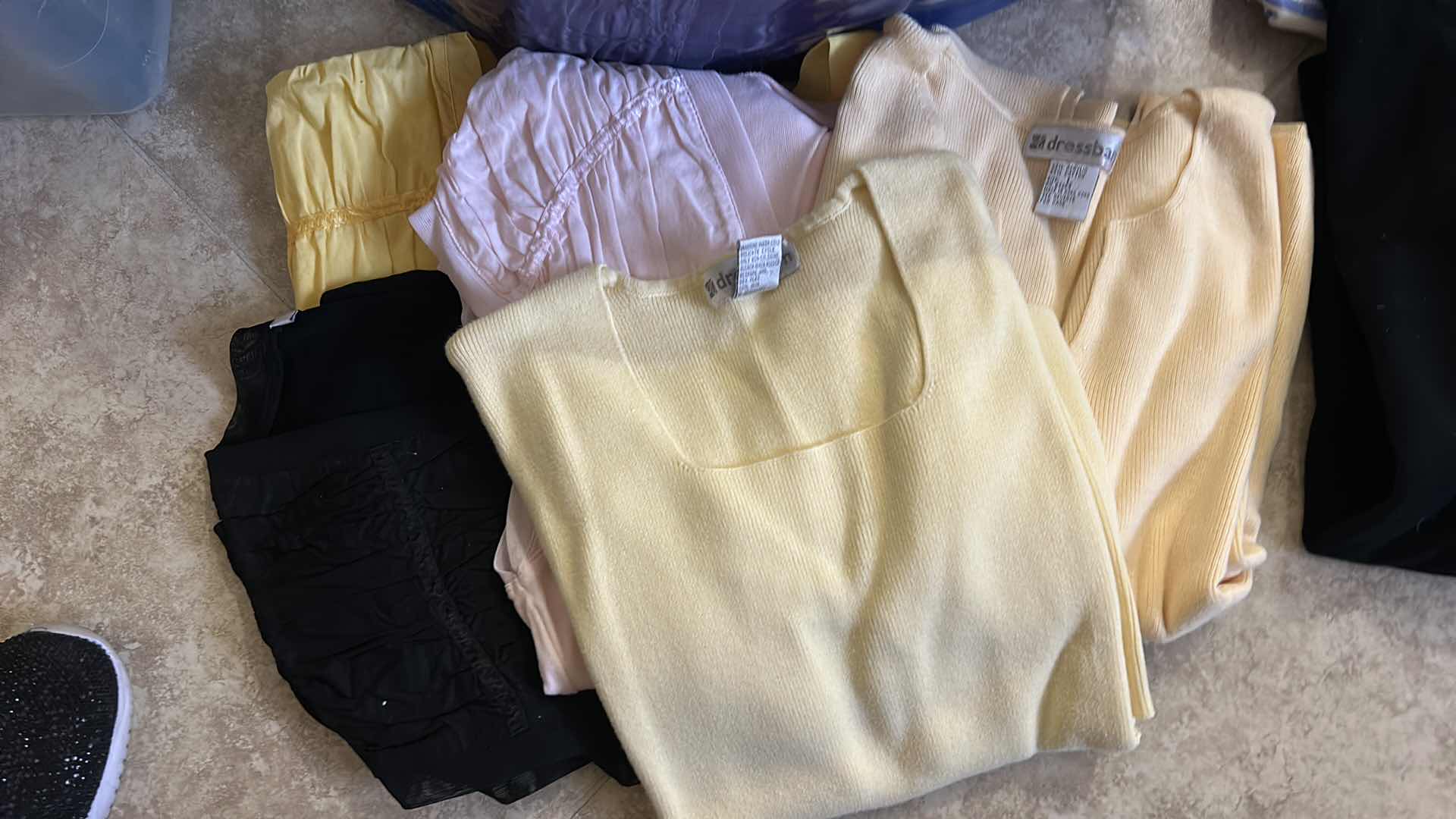 Photo 1 of 16 PAIRS WOMENS PANTS SIZE 12 AND BAG OF TOPS SIZE XL