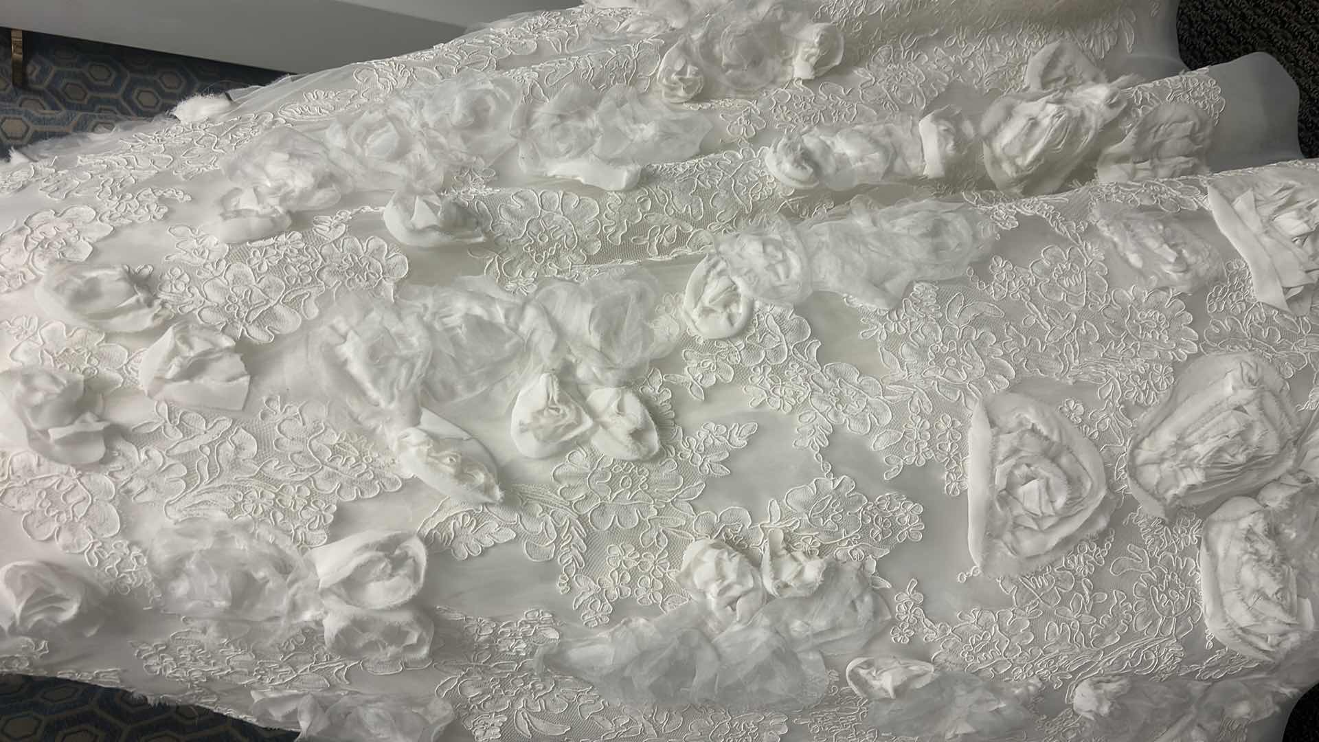 Photo 1 of BRIDAL GOWN “ALLURE BRIDAL” SWEETHEART DRESS WITH ROSETTES ALL OVER, FULL GOWN, SIZE 12 $3,000