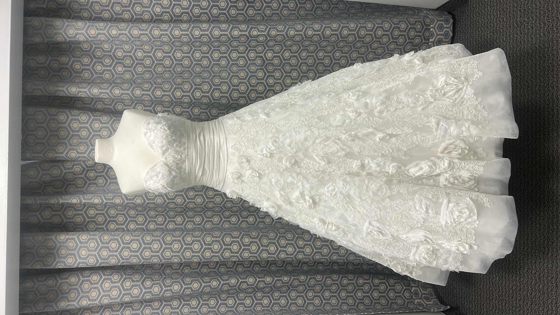 Photo 1 of BRIDAL GOWN “ALLURE BRIDAL” SWEETHEART DRESS WITH ROSETTES ALL OVER, FULL GOWN, SIZE 12 $3,000
