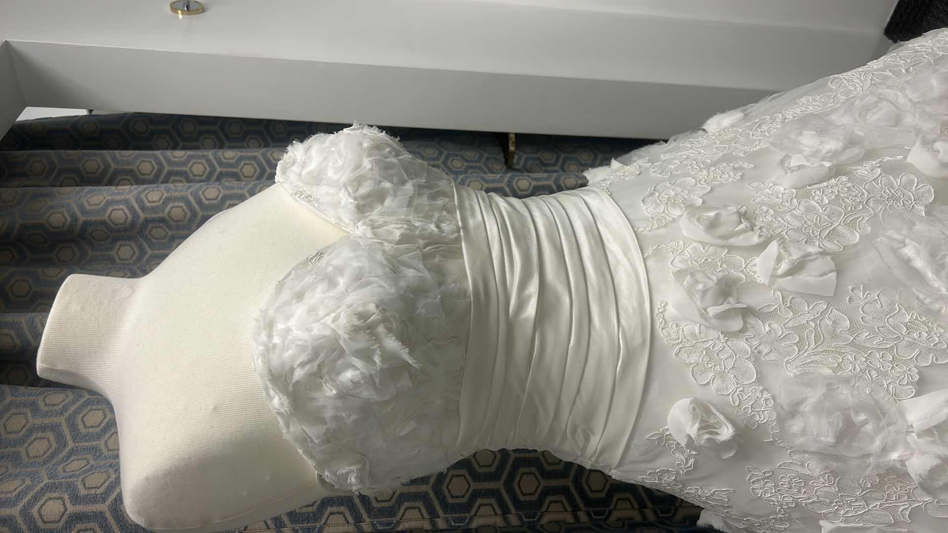 Photo 1 of BRIDAL GOWN “ALLURE BRIDAL” SWEETHEART DRESS WITH ROSETTES ALL OVER, FULL GOWN, SIZE 12 $3,000
