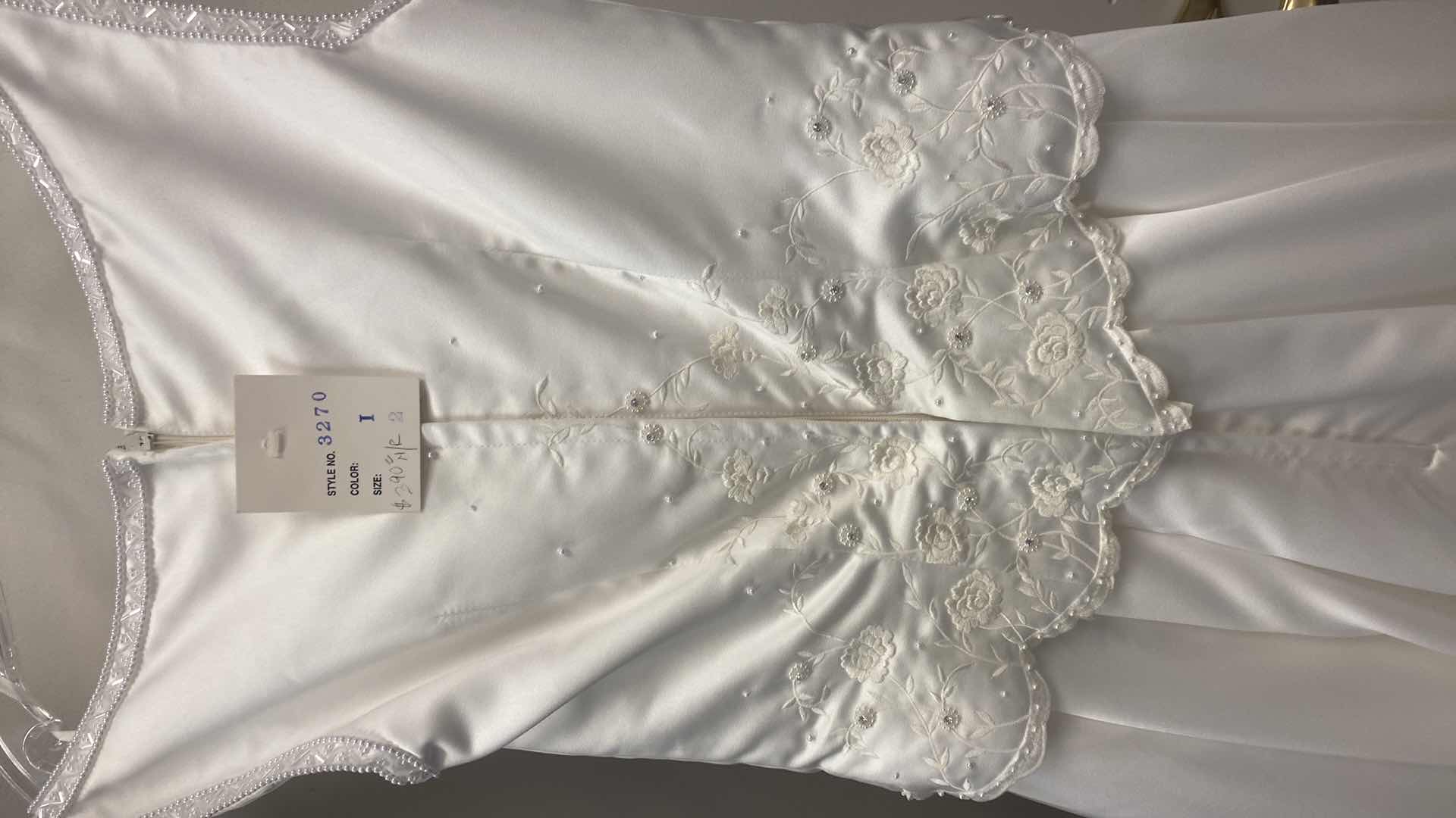 Photo 1 of BRIDAL GOWN “KATHIYN LA ‘COTT” IVORY SATIN CORSET SIZE 2