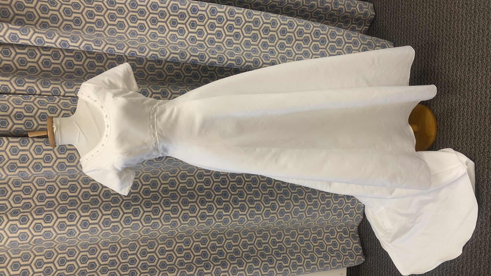 Photo 1 of BRIDAL GOWN “AURORA D’ PARADISO” IVORY SATIN w EMPIRE WAIST SIZE 4