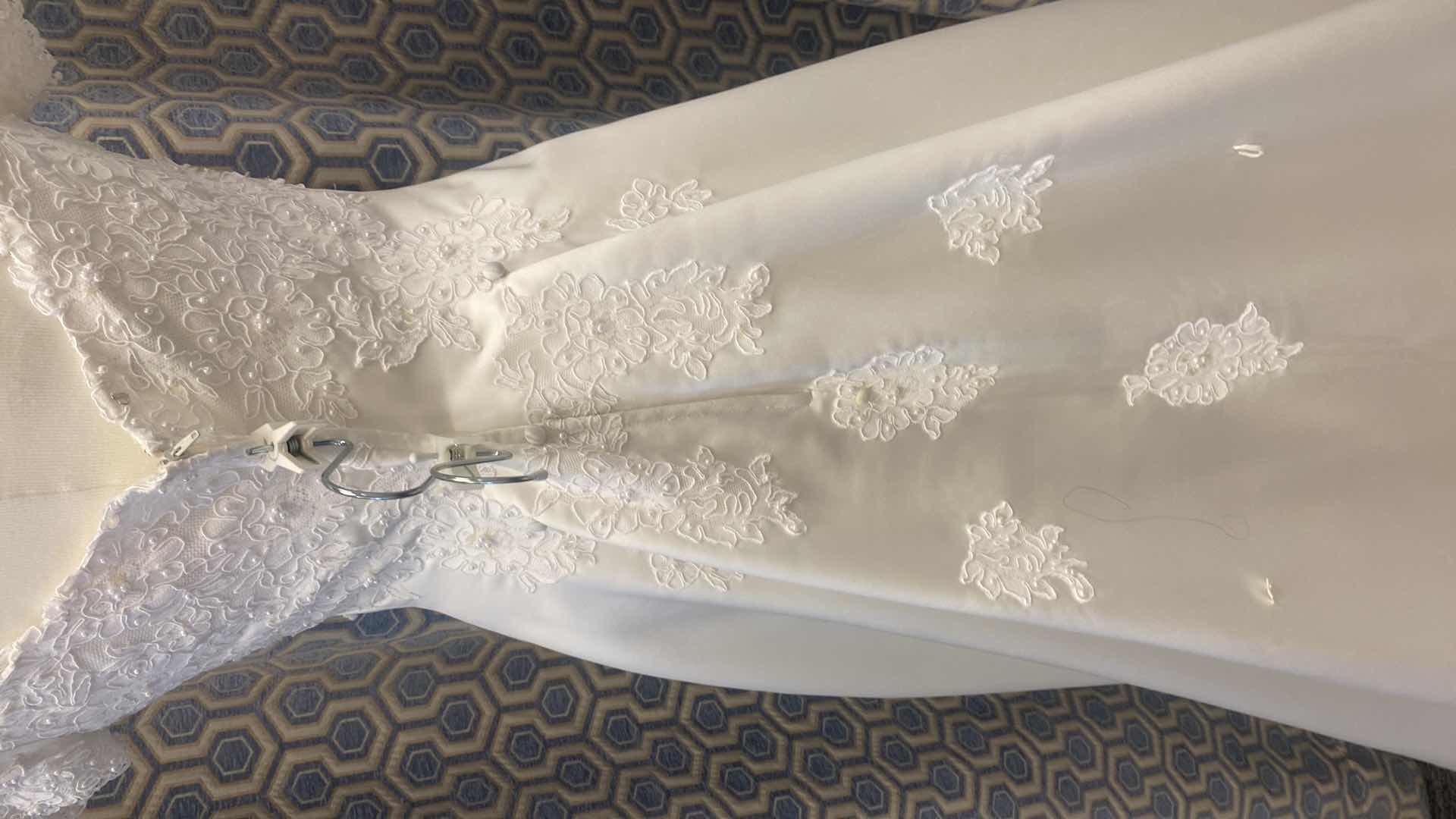 Photo 1 of BRIDAL GOWN “BRIDAL ORIGINAL” IVORY A- LINE SATIN EMBROIDERED TOP SIZE 10