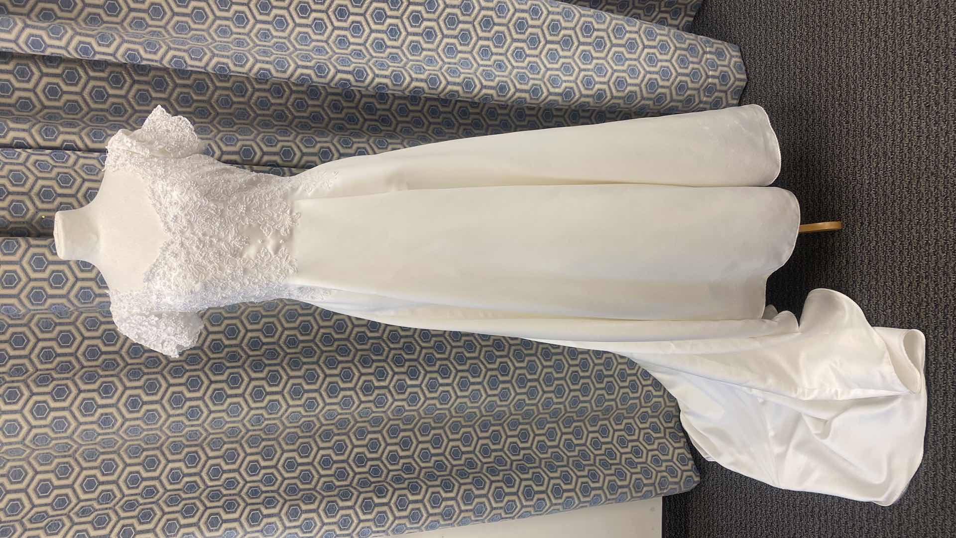 Photo 1 of BRIDAL GOWN “BRIDAL ORIGINAL” IVORY A- LINE SATIN EMBROIDERED TOP SIZE 10