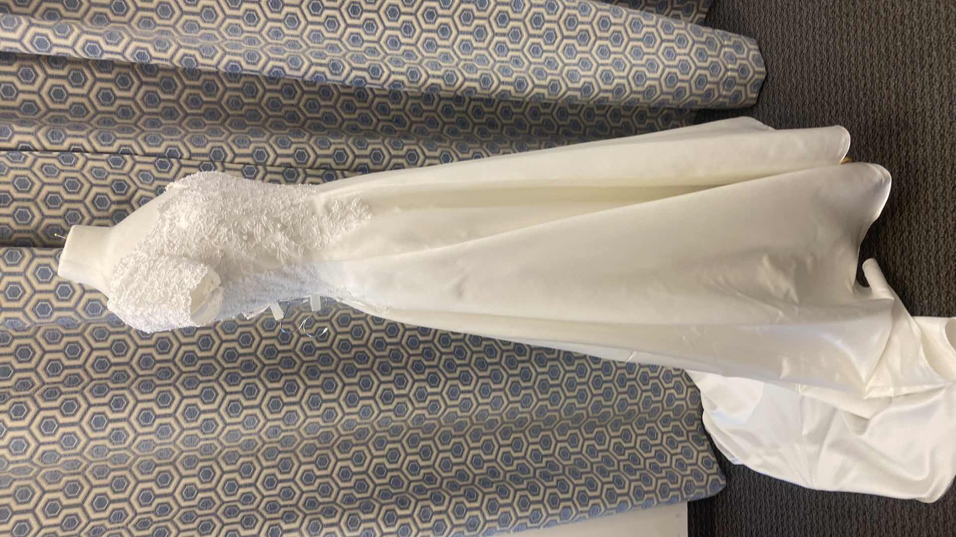 Photo 1 of BRIDAL GOWN “BRIDAL ORIGINAL” IVORY A- LINE SATIN EMBROIDERED TOP SIZE 10