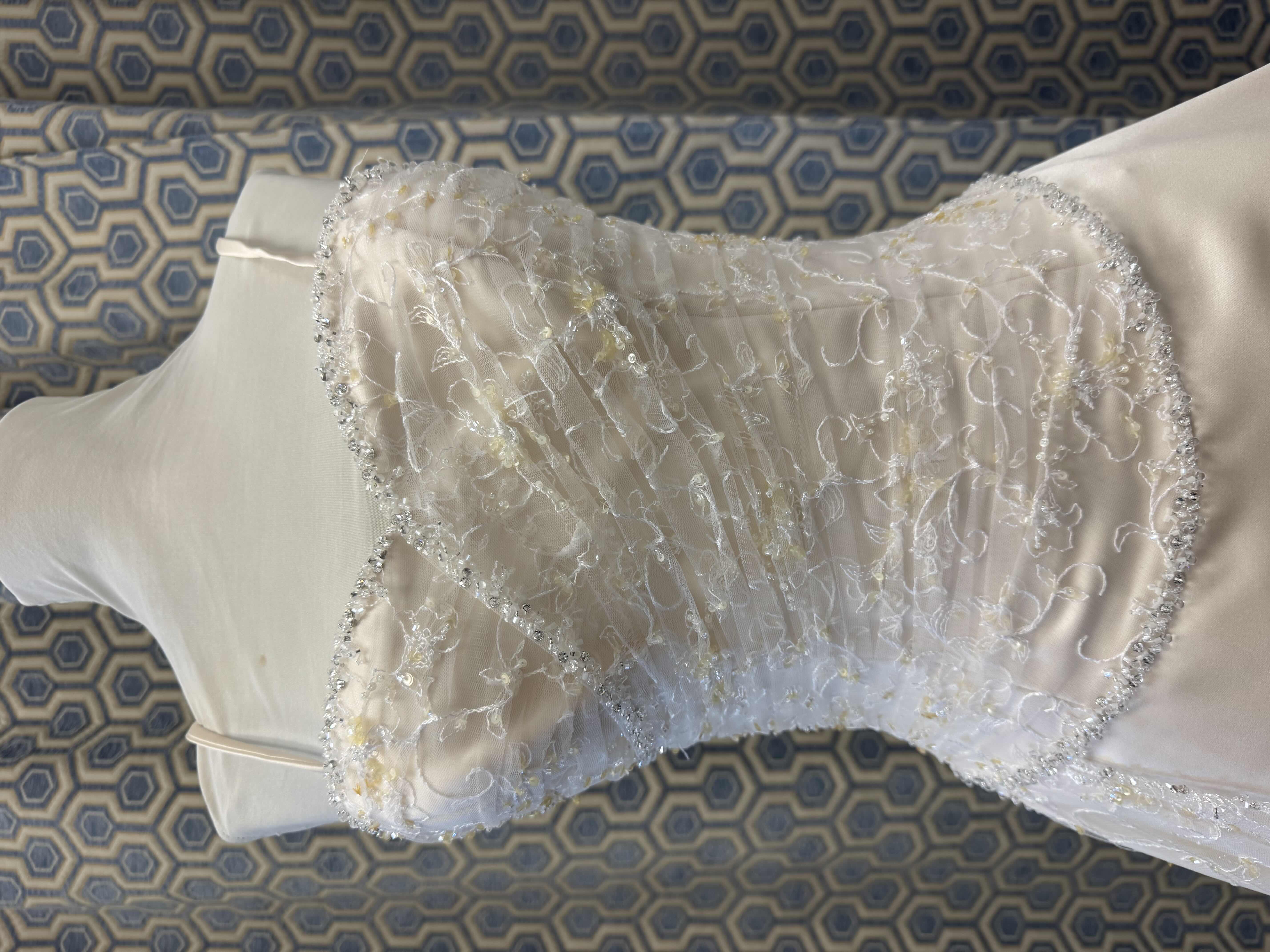 Photo 3 of BRIDAL GOWN "MAGGIE SOTTERO" ALINE SATIN WITH STONES CHAMPAGNE SIZE 6