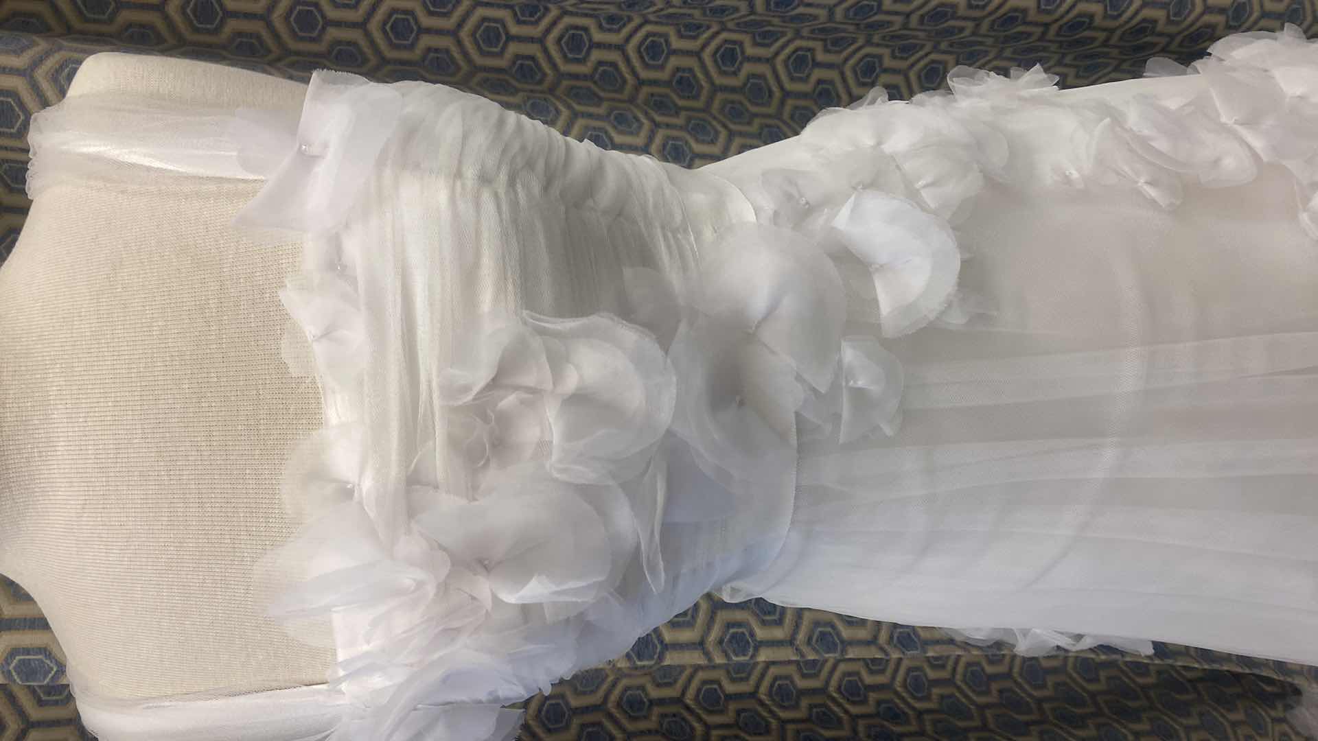 Photo 1 of BRIDAL GOWN “CASABLANCA” DIAMOND WHITE SATIN w TULLE  SIZE 6