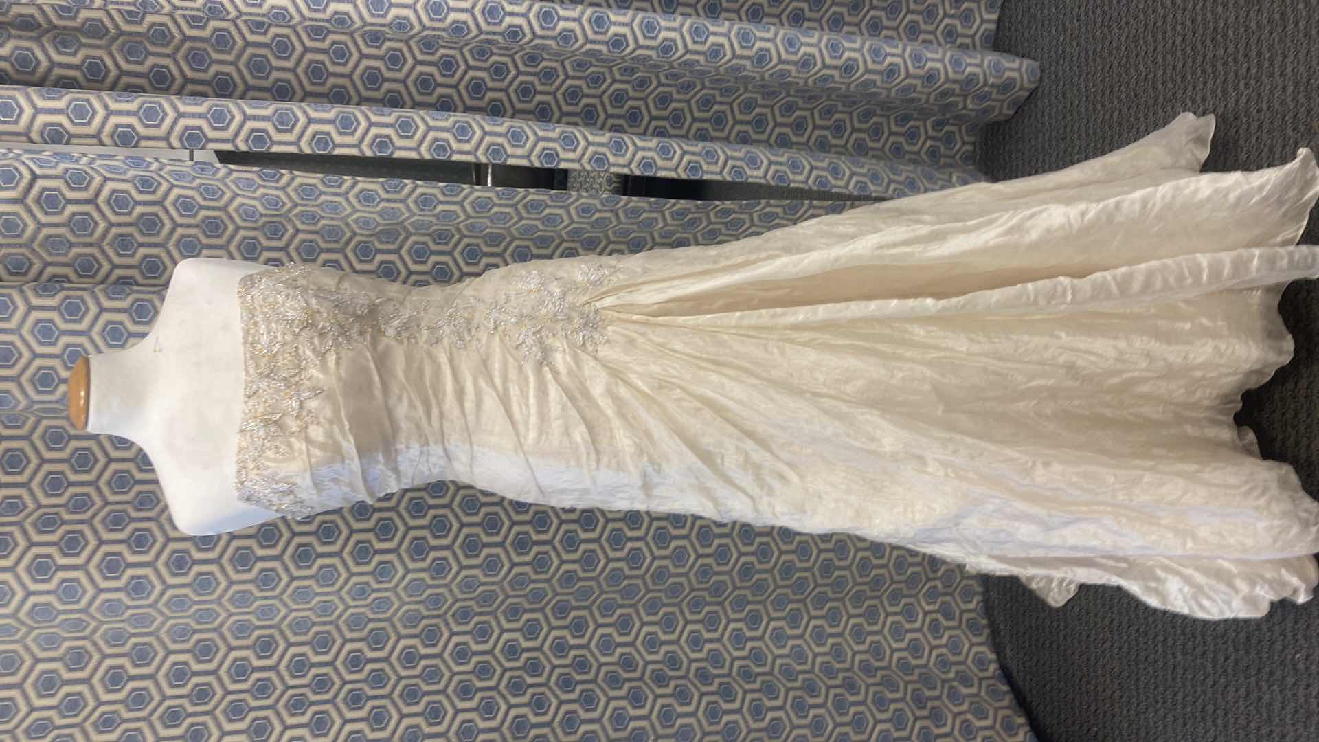 Photo 1 of BRIDAL GOWN “MAGGIE SOTTERO” GOLD SATIN STRAPLESS  w GOLD EMBELLISHMENTS SIZE 10