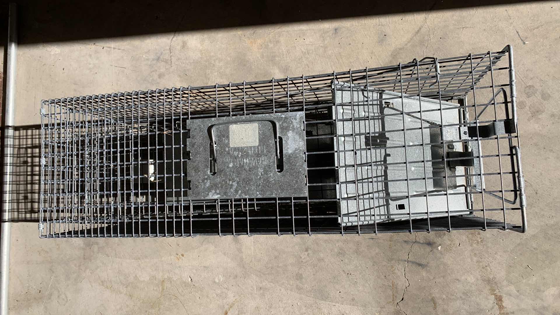 Photo 1 of 2-ANIMAL TRAP CAGES LARGEST IS 42” X 10” H 13”