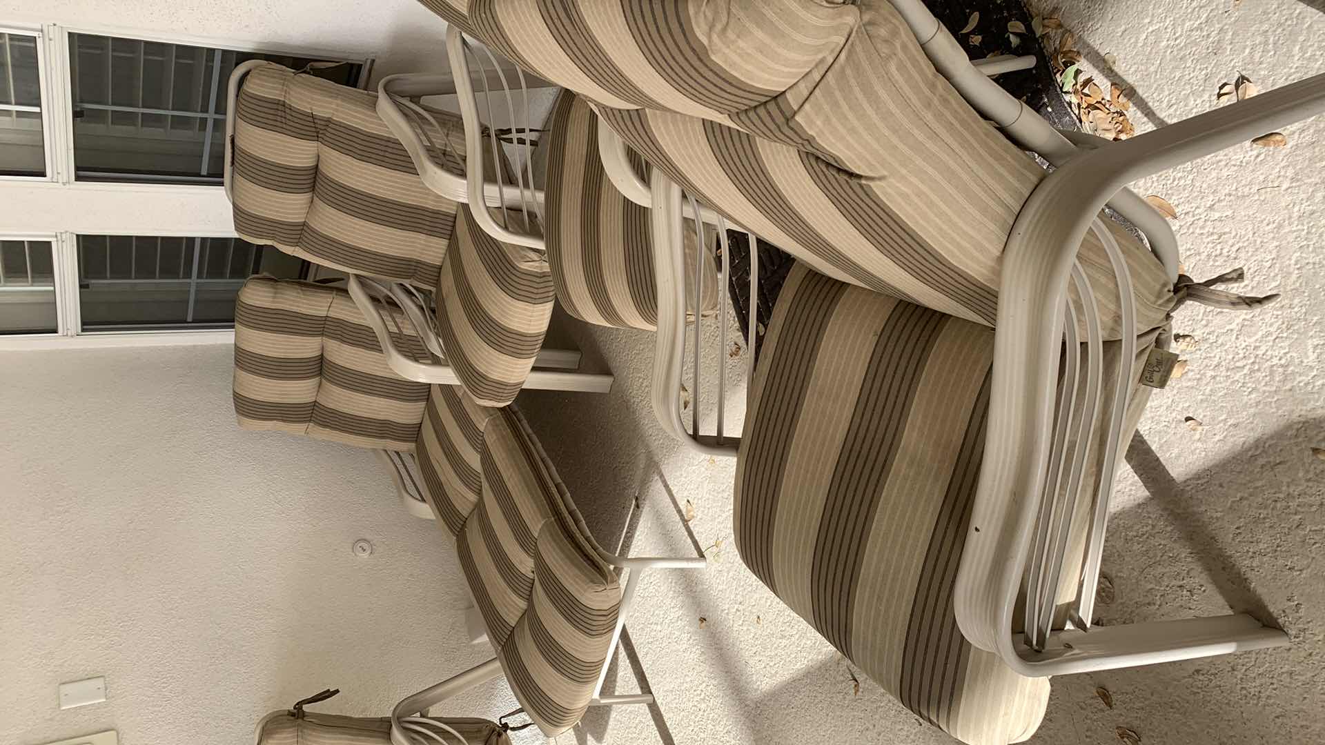 Photo 1 of 4-PADDED PATIO CHAIRS AND A LOUNGE CHAIR