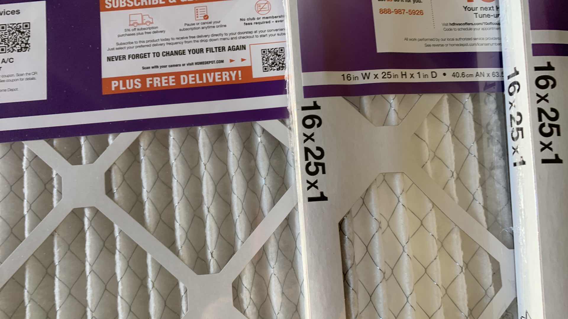 Photo 1 of 4-HDX FURNACE FILTERS: 20X25X1 16X25X1