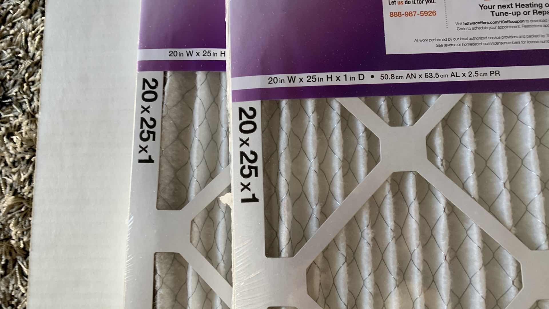 Photo 1 of 4-HDX FURNACE FILTERS: 20X25X1 16X25X1