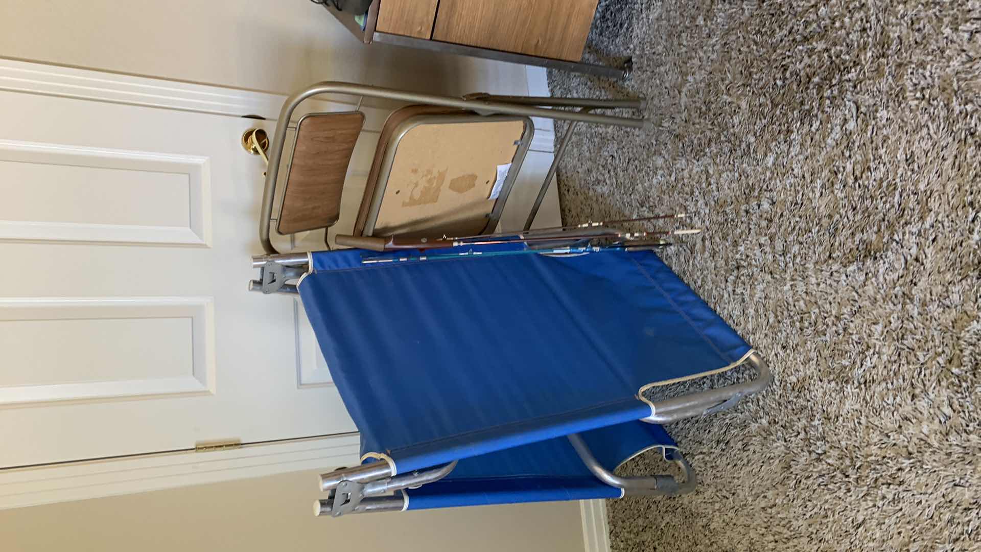 Photo 1 of 2-CHAIRS AND 2-FISHING POLES