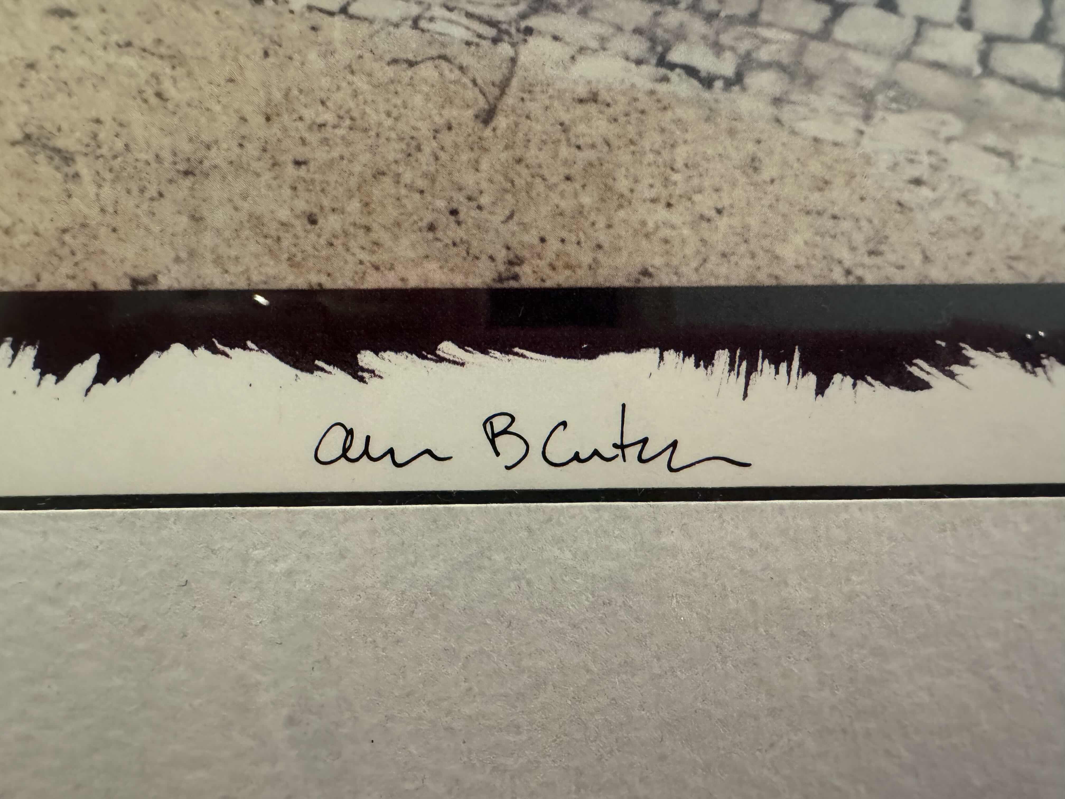 Photo 1 of BENCHES COIMBRA PORTUAL BY ALAN BLAUSTEIN, FRAMED PHOTOGRAPH VINTAGE ARTWORK, 
18.5”H X 18.5”W