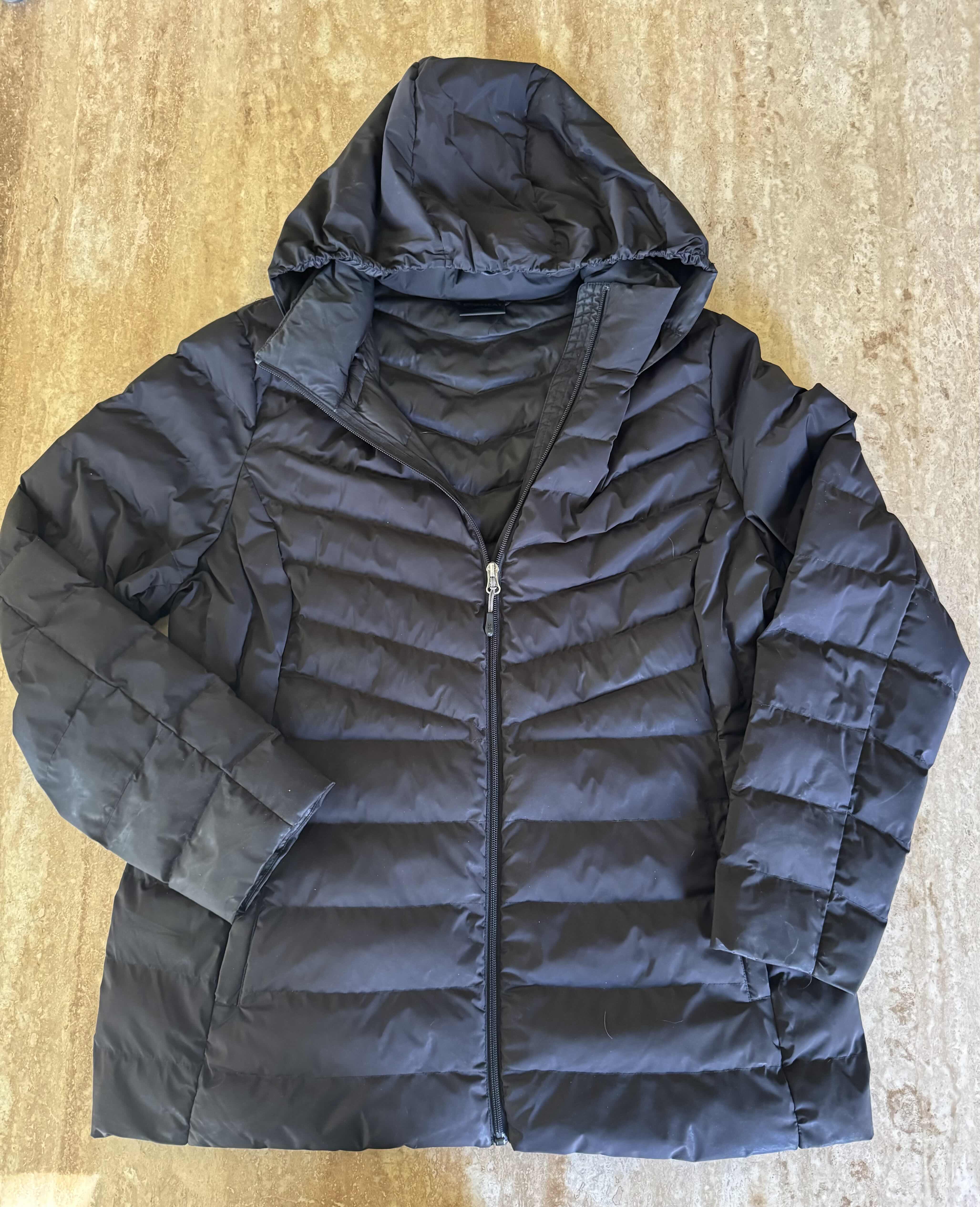 Photo 1 of 32 DEGREES HEAT WOMENS PUFFER JACKET ZIPPER HOODED XL, BLACK