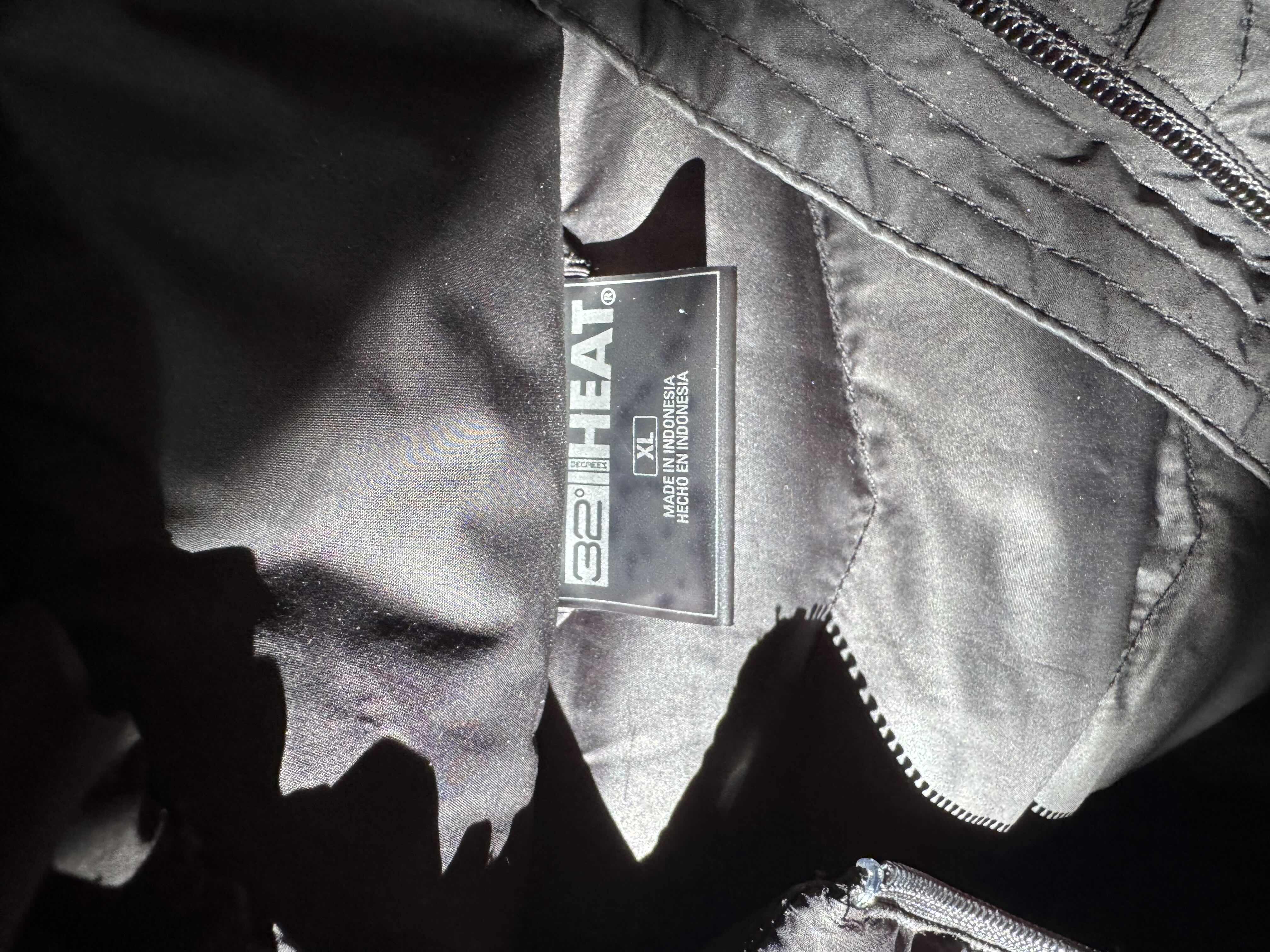 Photo 1 of 32 DEGREES HEAT WOMENS PUFFER JACKET ZIPPER HOODED XL, BLACK