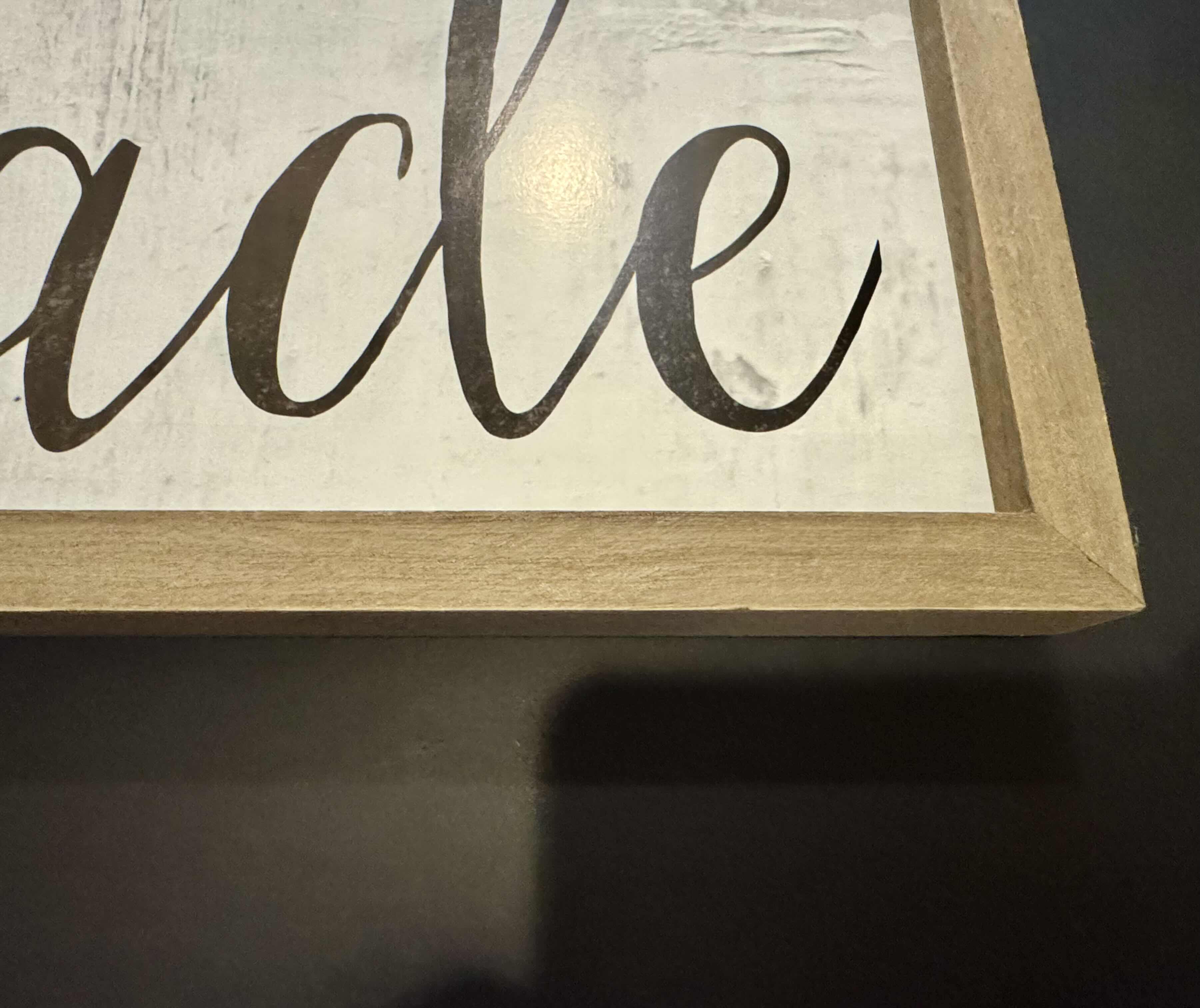 Photo 1 of “HAPPINESS IS HOMEMADE” WALL ARTWORK 30” X 12”