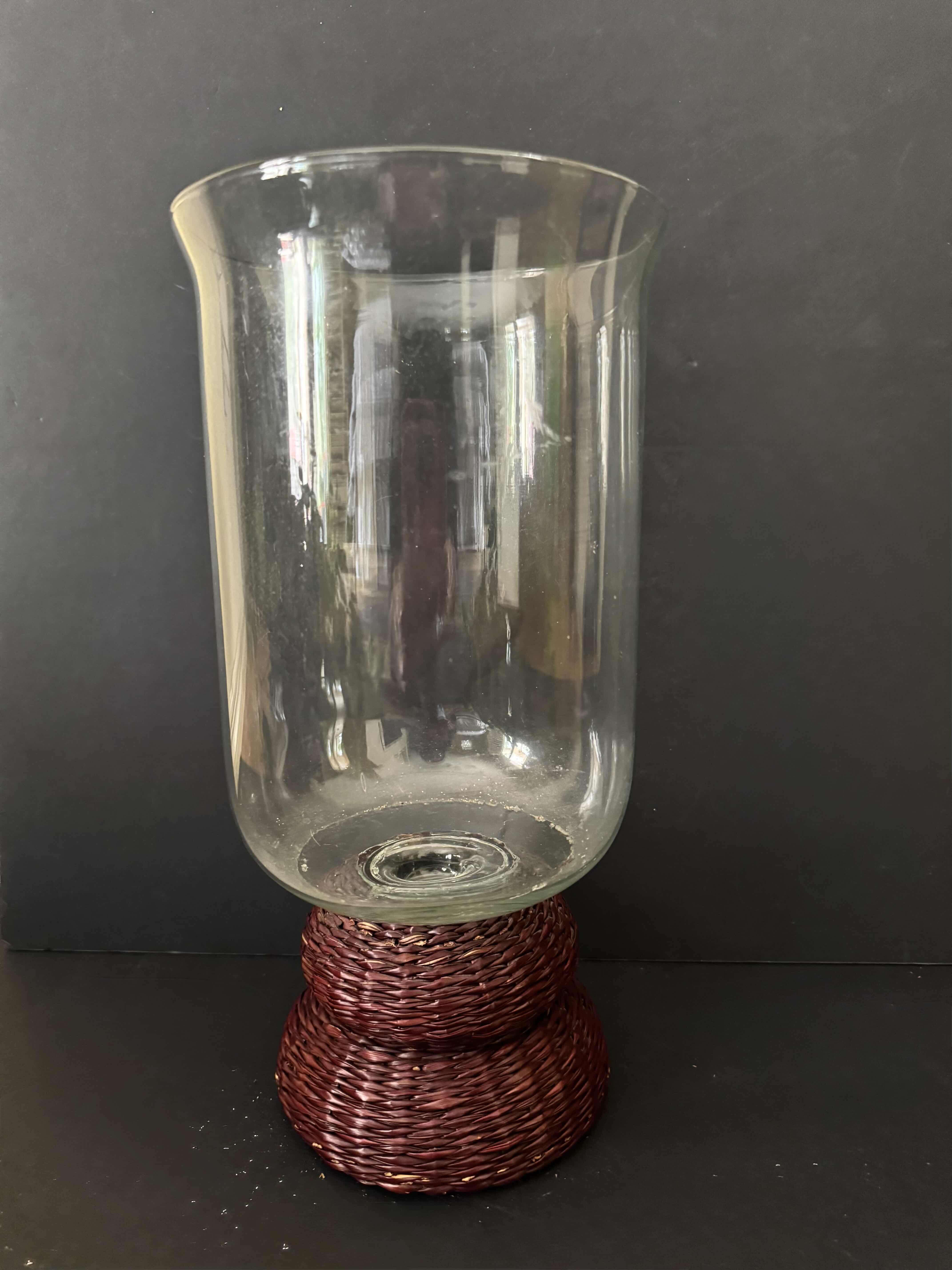 Photo 1 of 2-HOME DECOR ESSENTIALS FAUX PLANT AND VASE, FAUX PLANT 14”H X 20”W, VASE 12”H