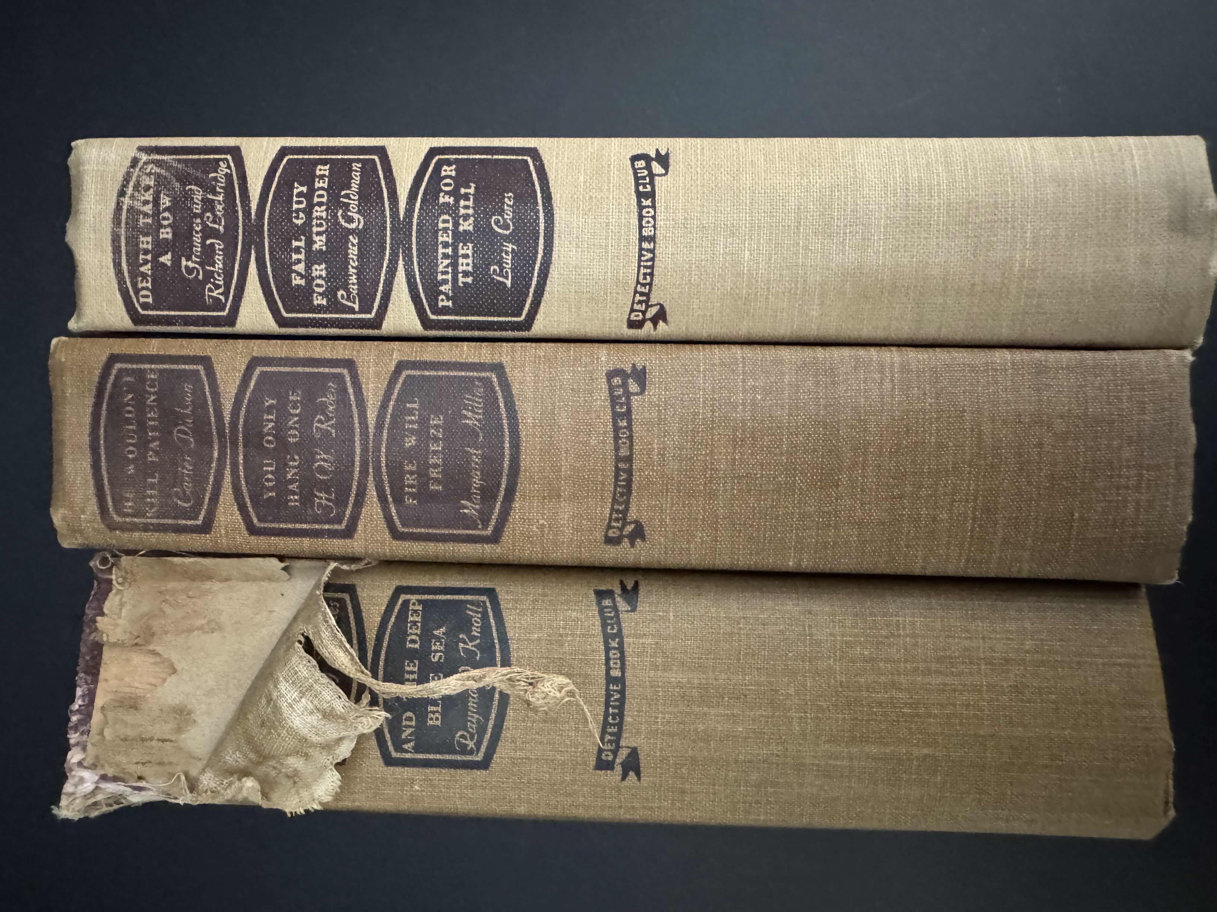 Photo 1 of 3- VINTAGE BOOKS. HARD BOUND DETECTIVE BOOK CLUB BOOKS