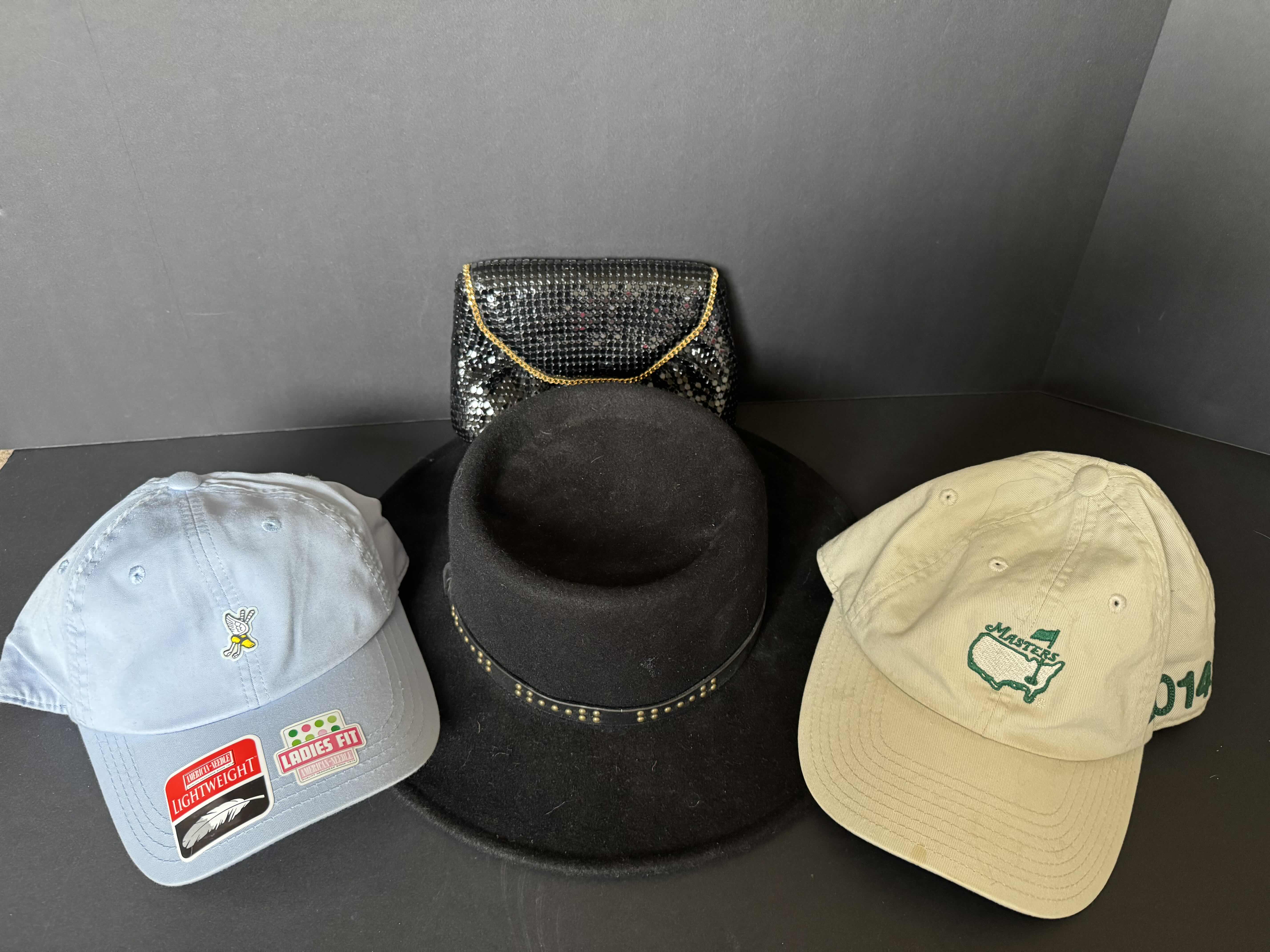 Photo 1 of 3 HATS AND (1) SEQUINED CLUTCH