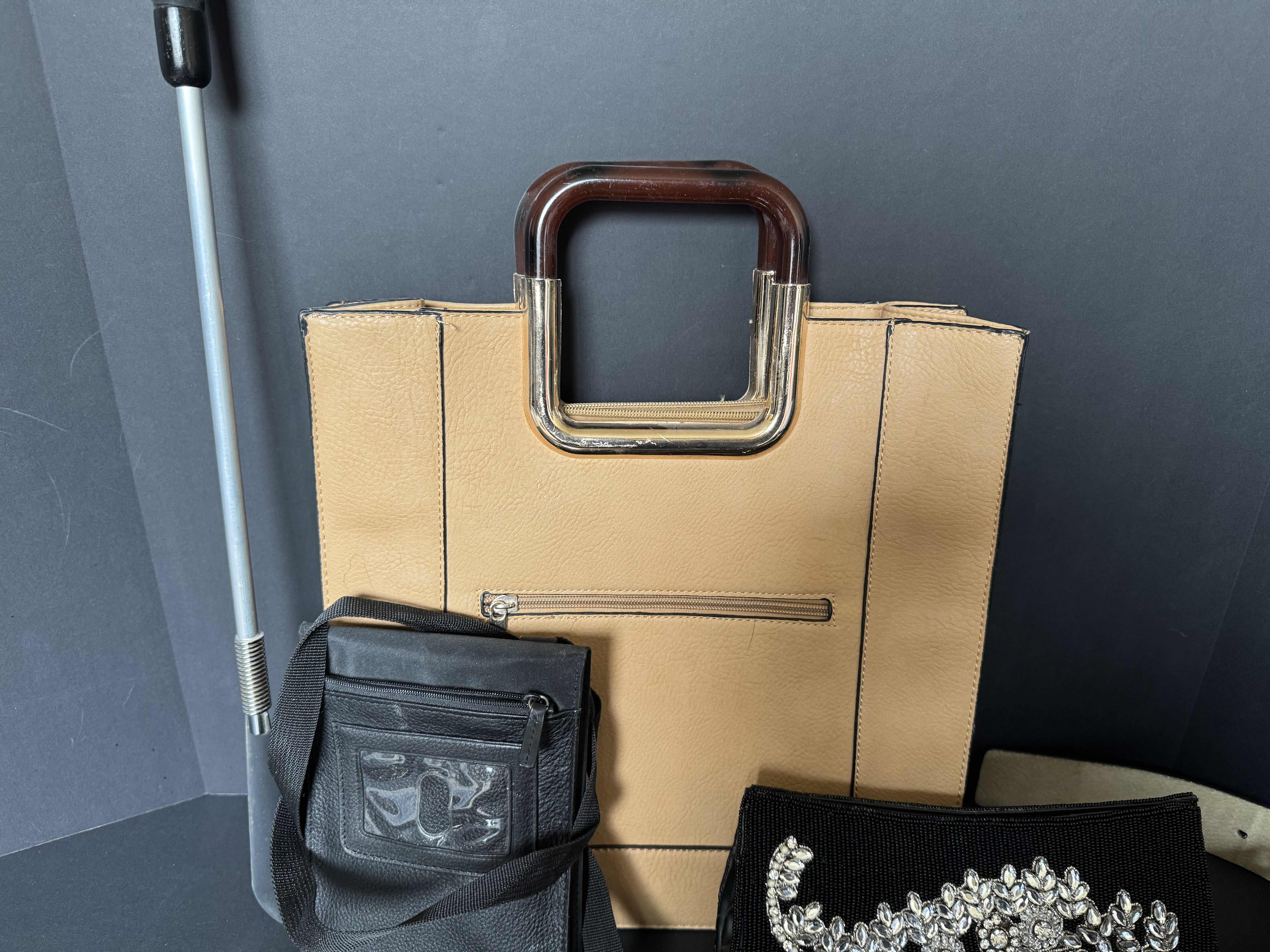 Photo 1 of 8 ACCESSORIES, 3 BAGS, SHOE HORN & 4 BELTS