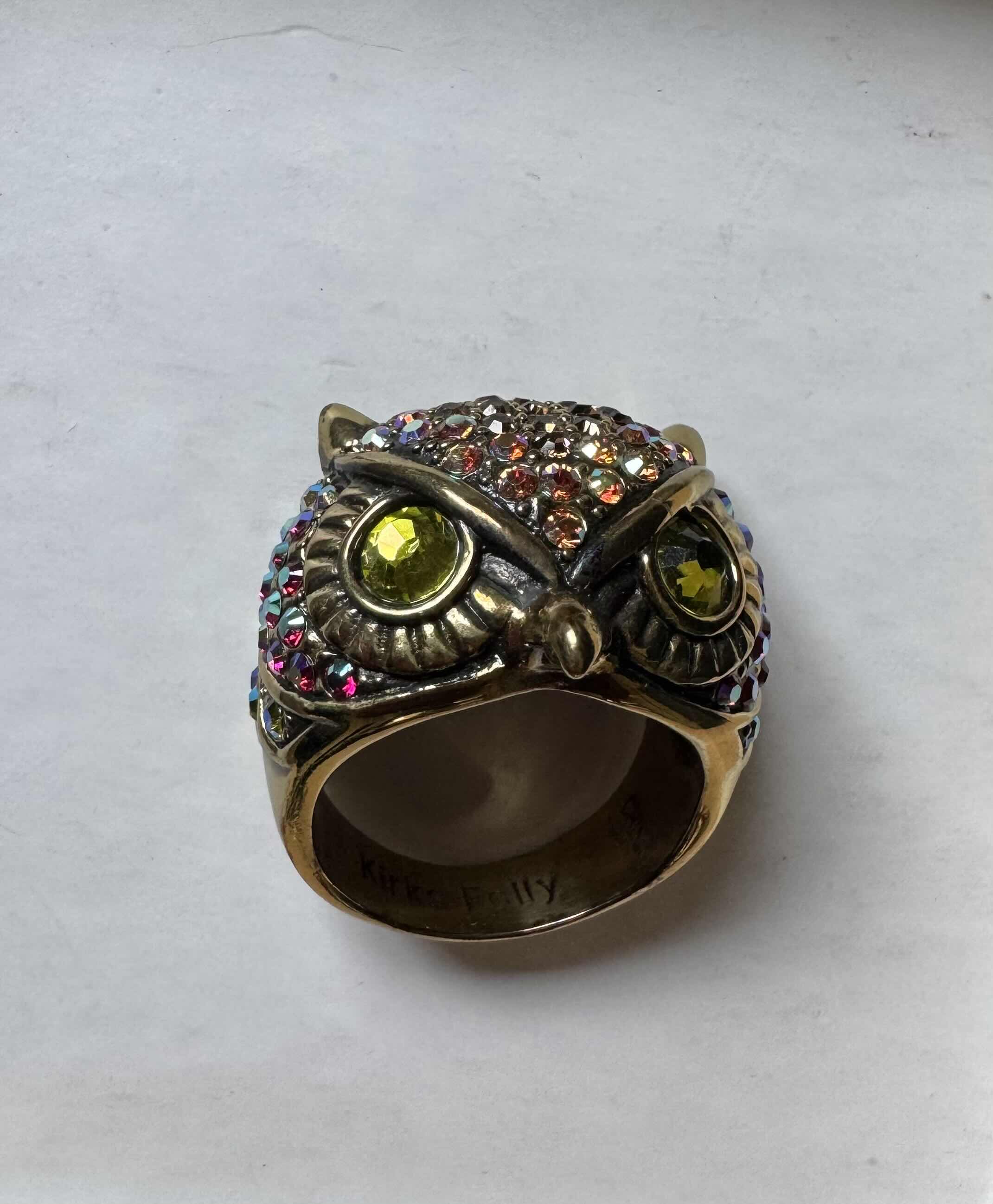 Photo 1 of KIRKS FOLLY OWL RING BRONZE TONE PLATED APPROXIMATELY SIZE 10