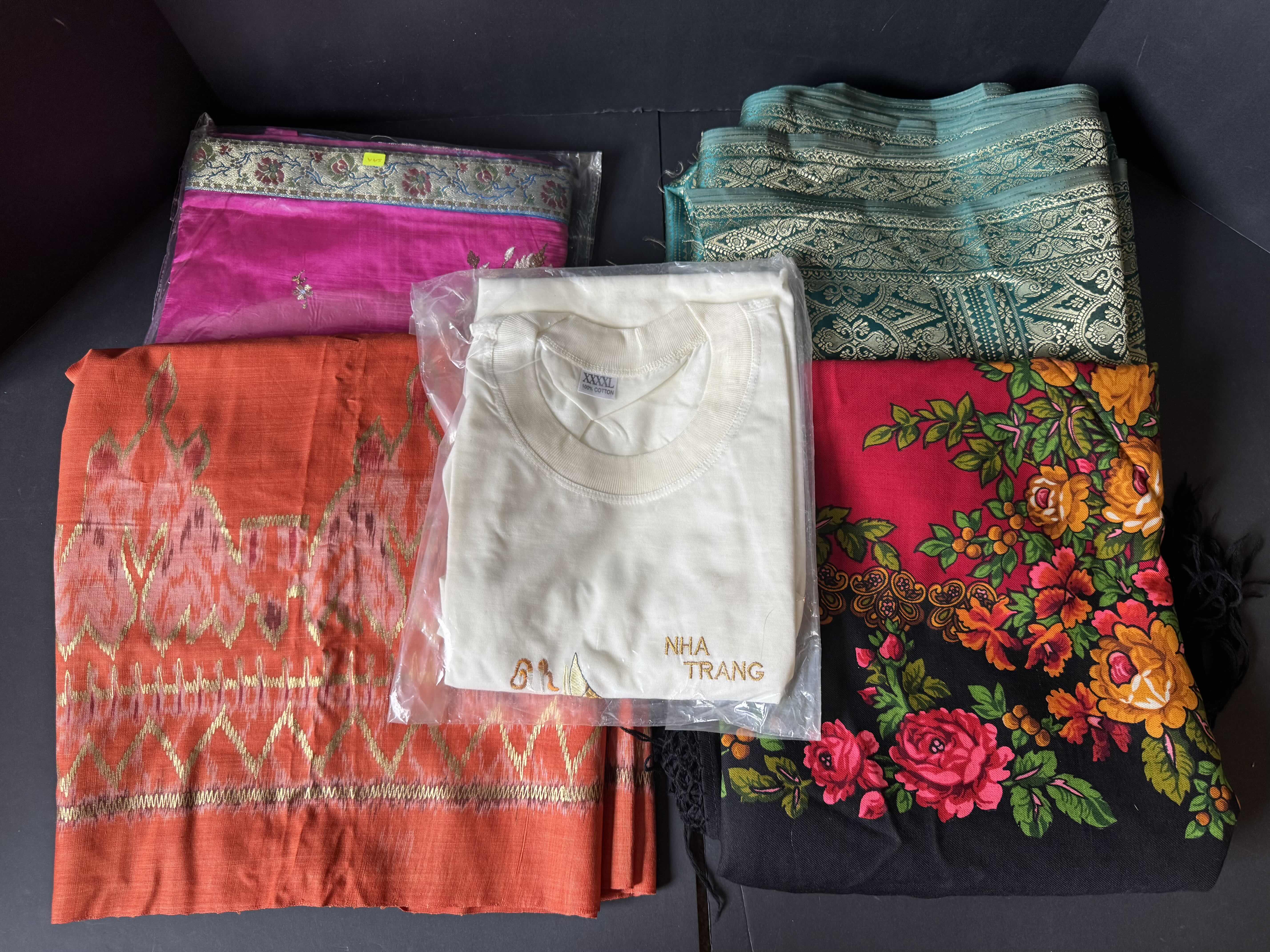Photo 1 of ASSORTED FOREIGN LUXURY FABRICS AND 100% COTTON SHIRT XXXXL