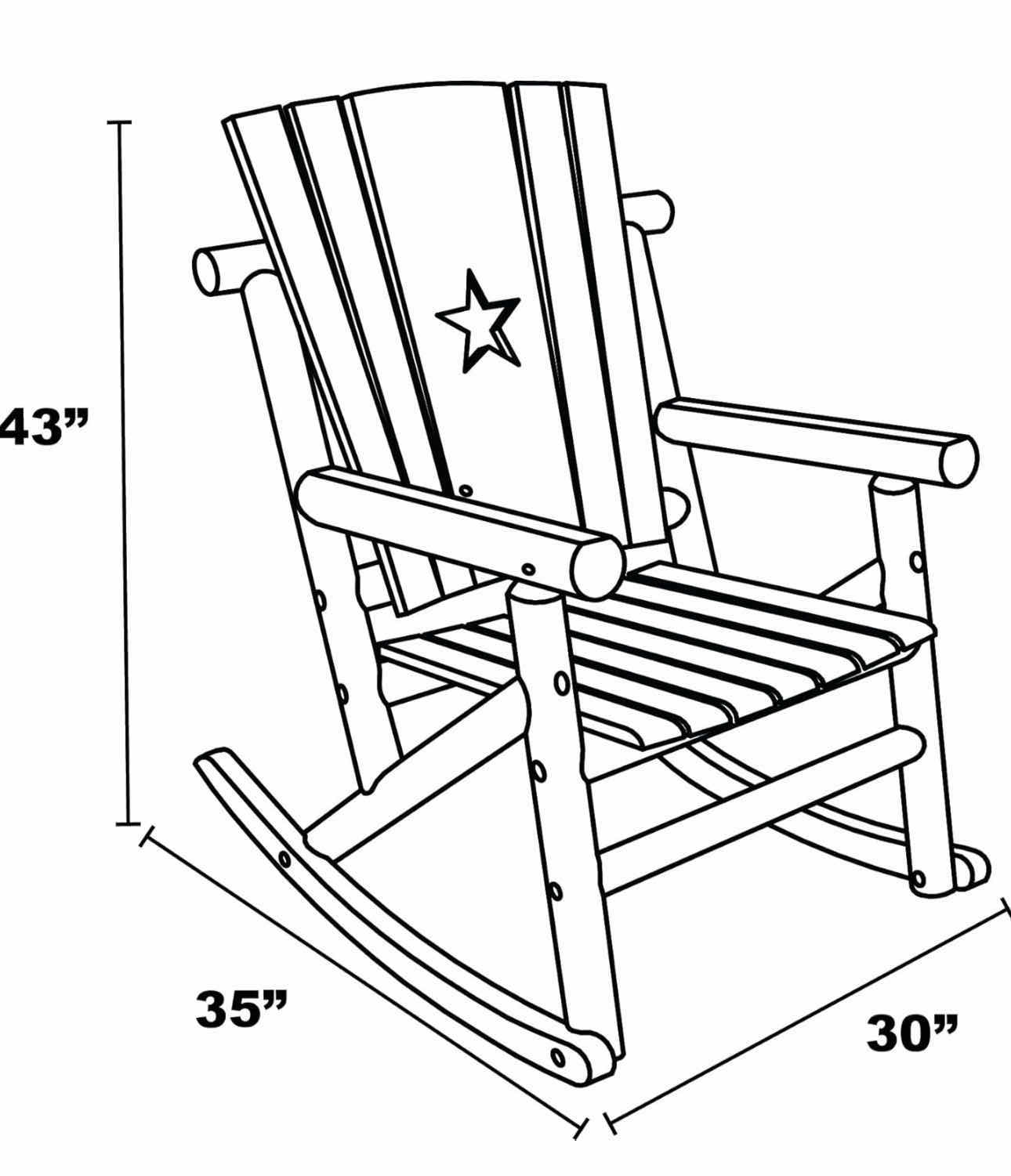 Photo 1 of CHAR-LOG STAR ROCKER LEIGH COUNTRY WOODEN ROCKING CHAIR

35”X 30” X H43”