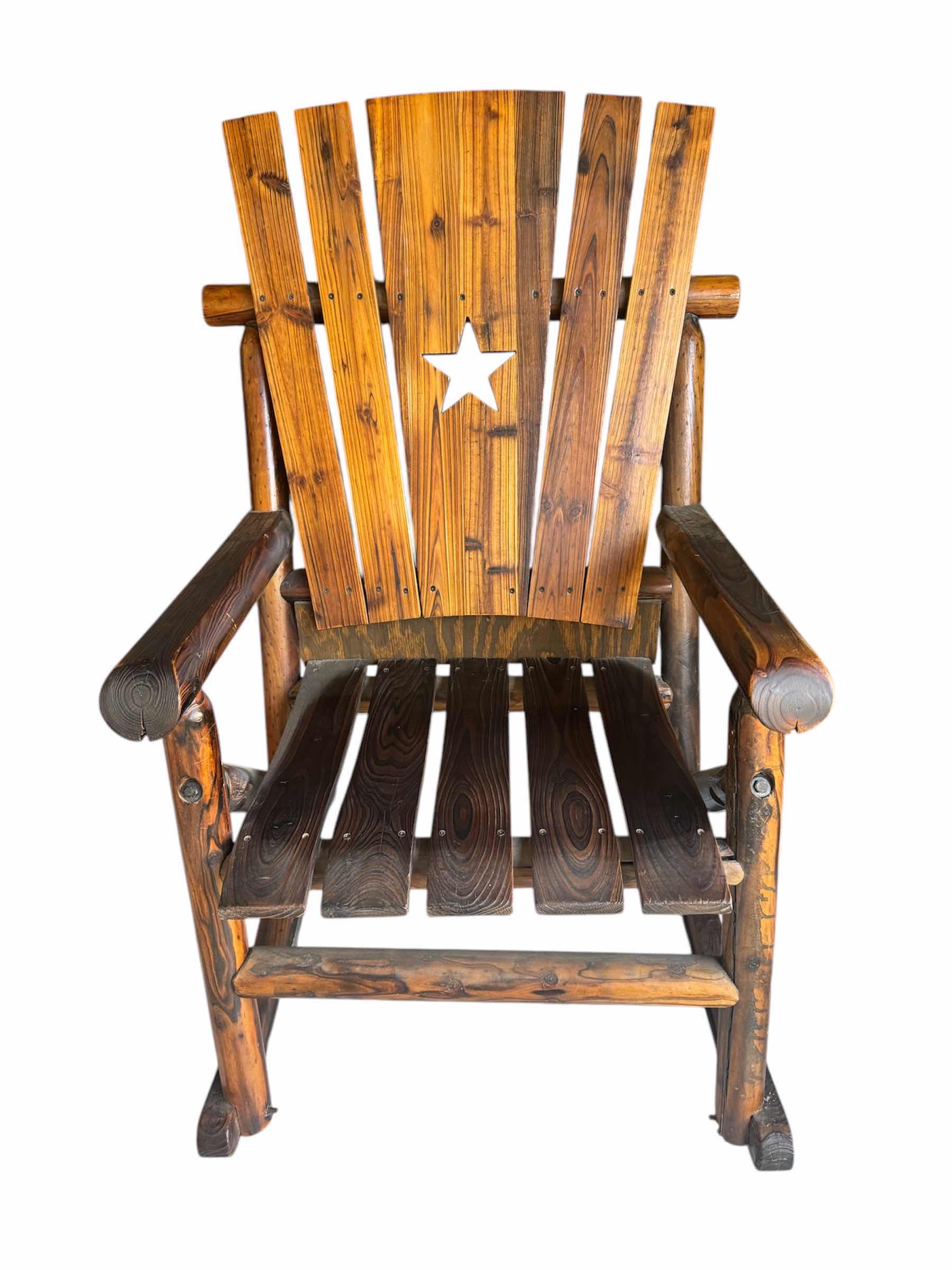 Photo 4 of CHAR-LOG STAR ROCKER LEIGH COUNTRY WOODEN ROCKING CHAIR

35”X 30” X H43”