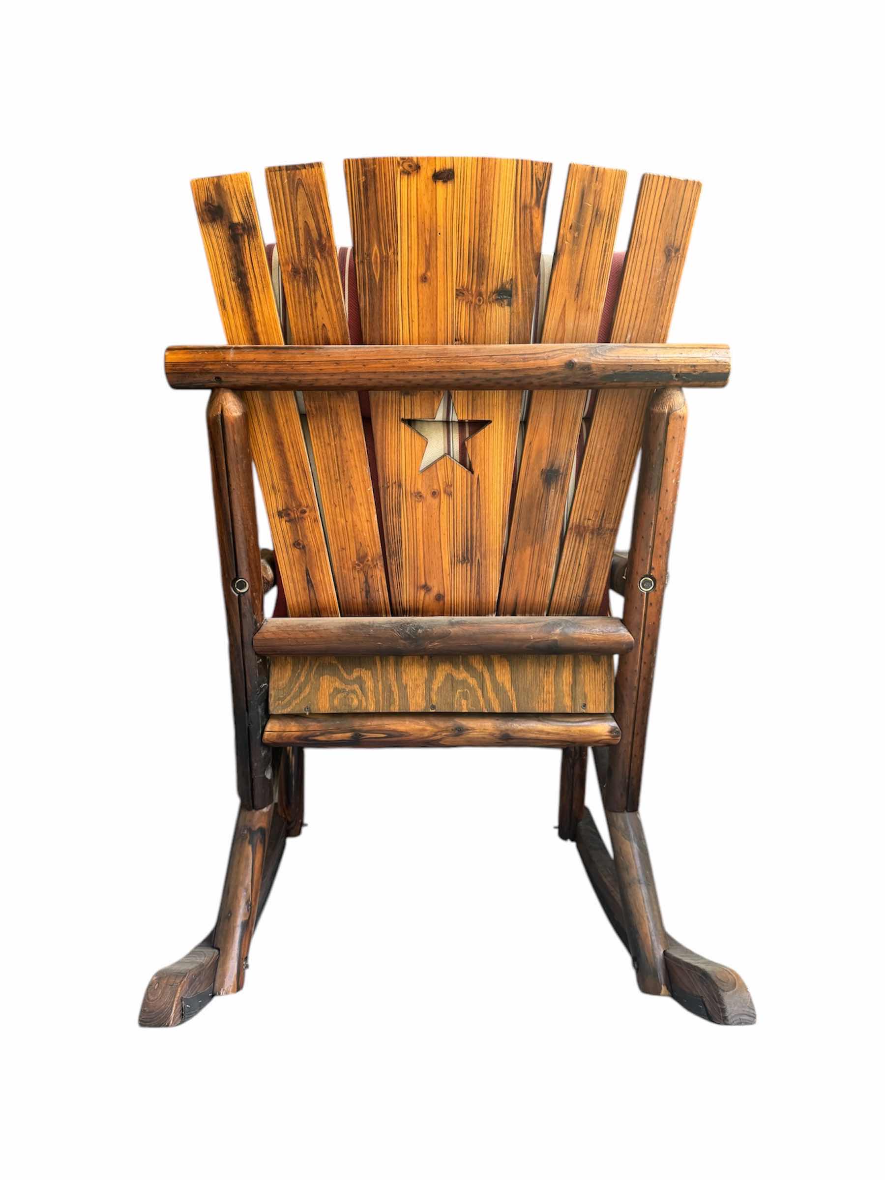 Photo 1 of CHAR-LOG STAR ROCKER LEIGH COUNTRY WOODEN ROCKING CHAIR

35”X 30” X H43”