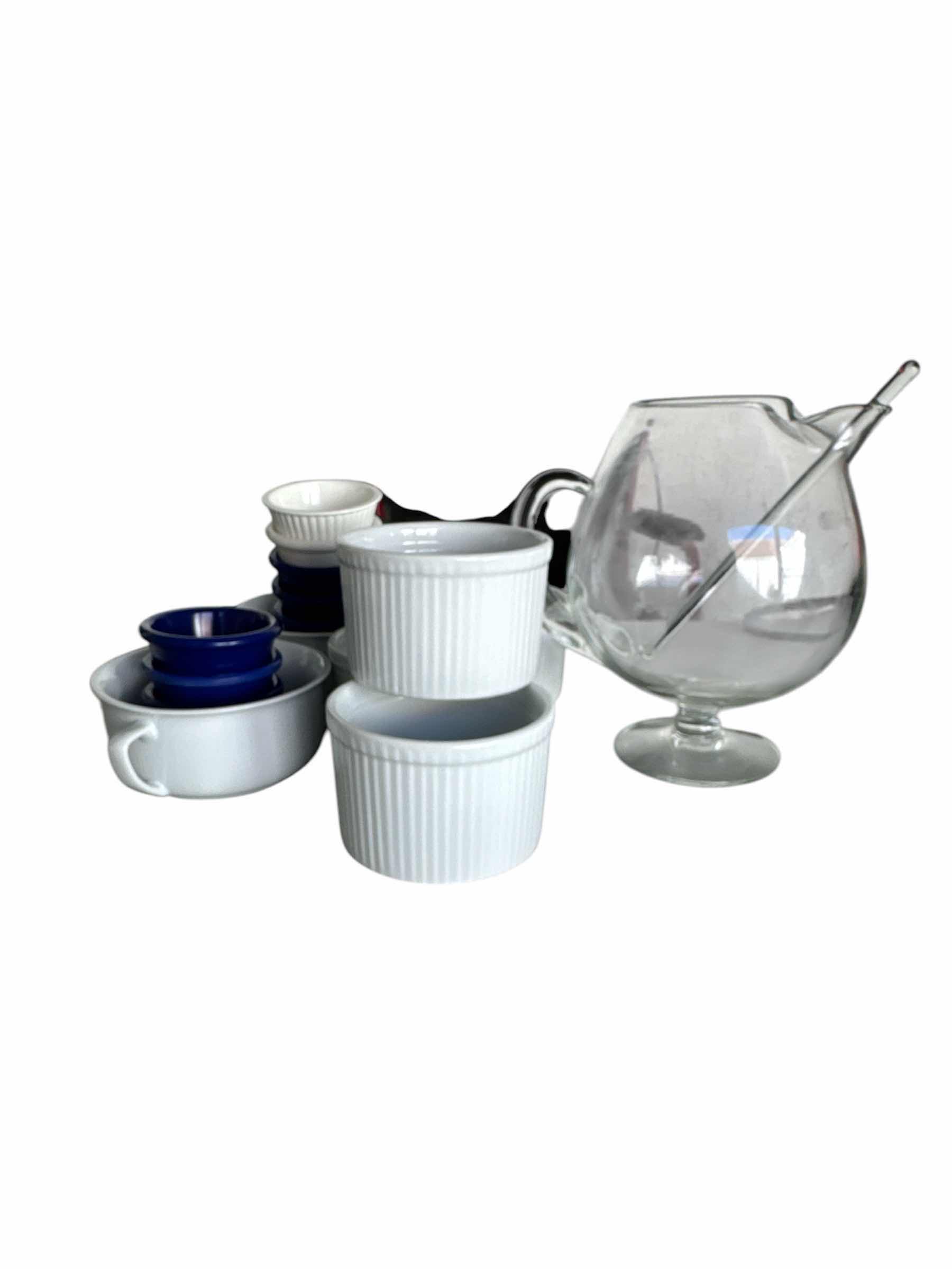 Photo 1 of RAMEKINS, SAUCE CUPS, PITCHER