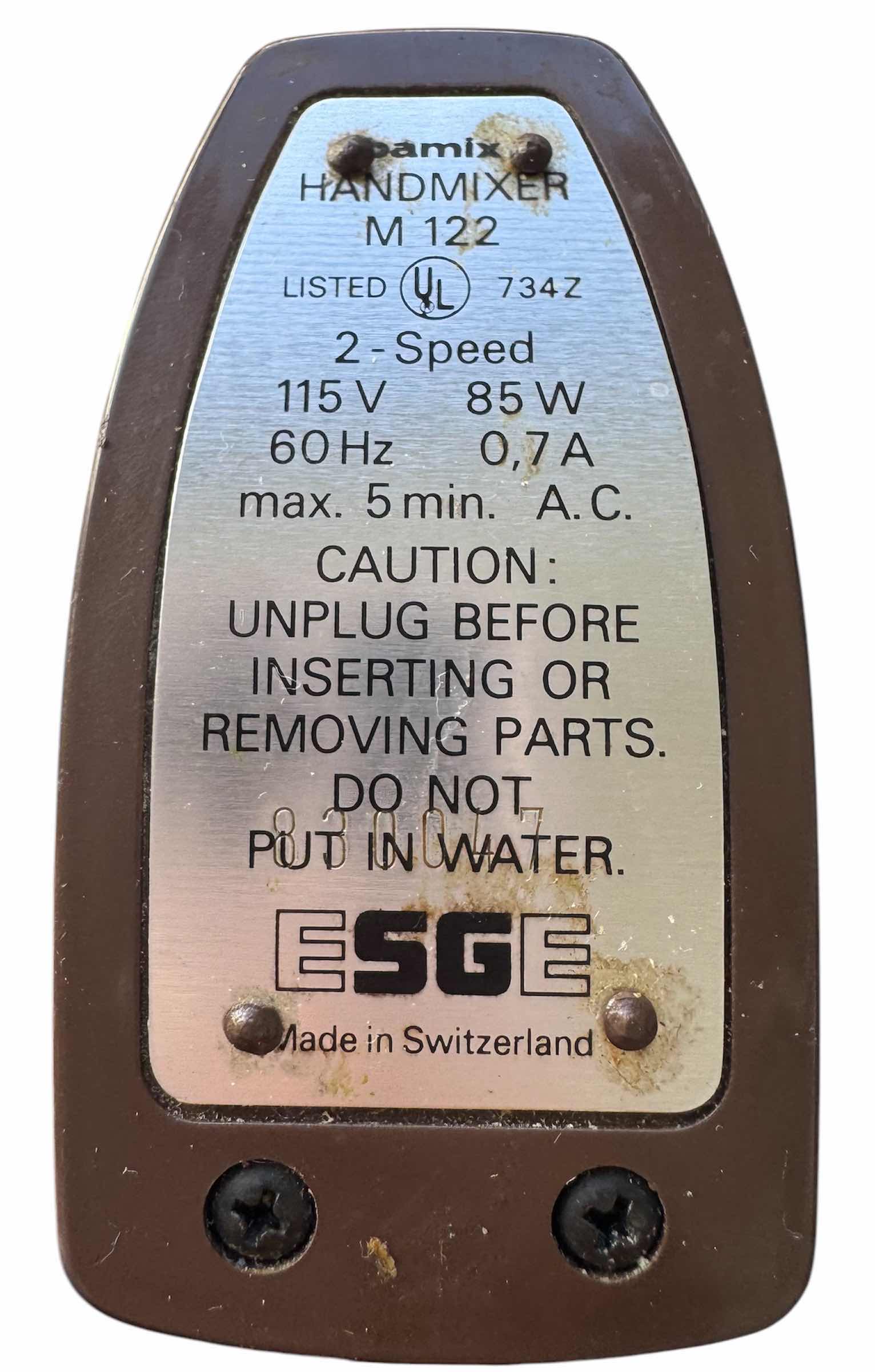 Photo 1 of VINTAGE BAMIX M122