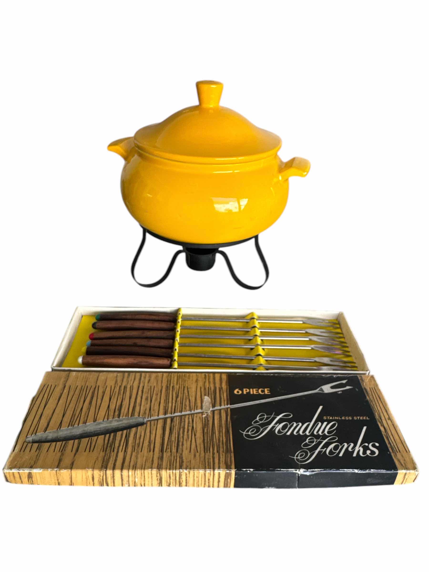 Photo 1 of FONDUE POT AND FORKS