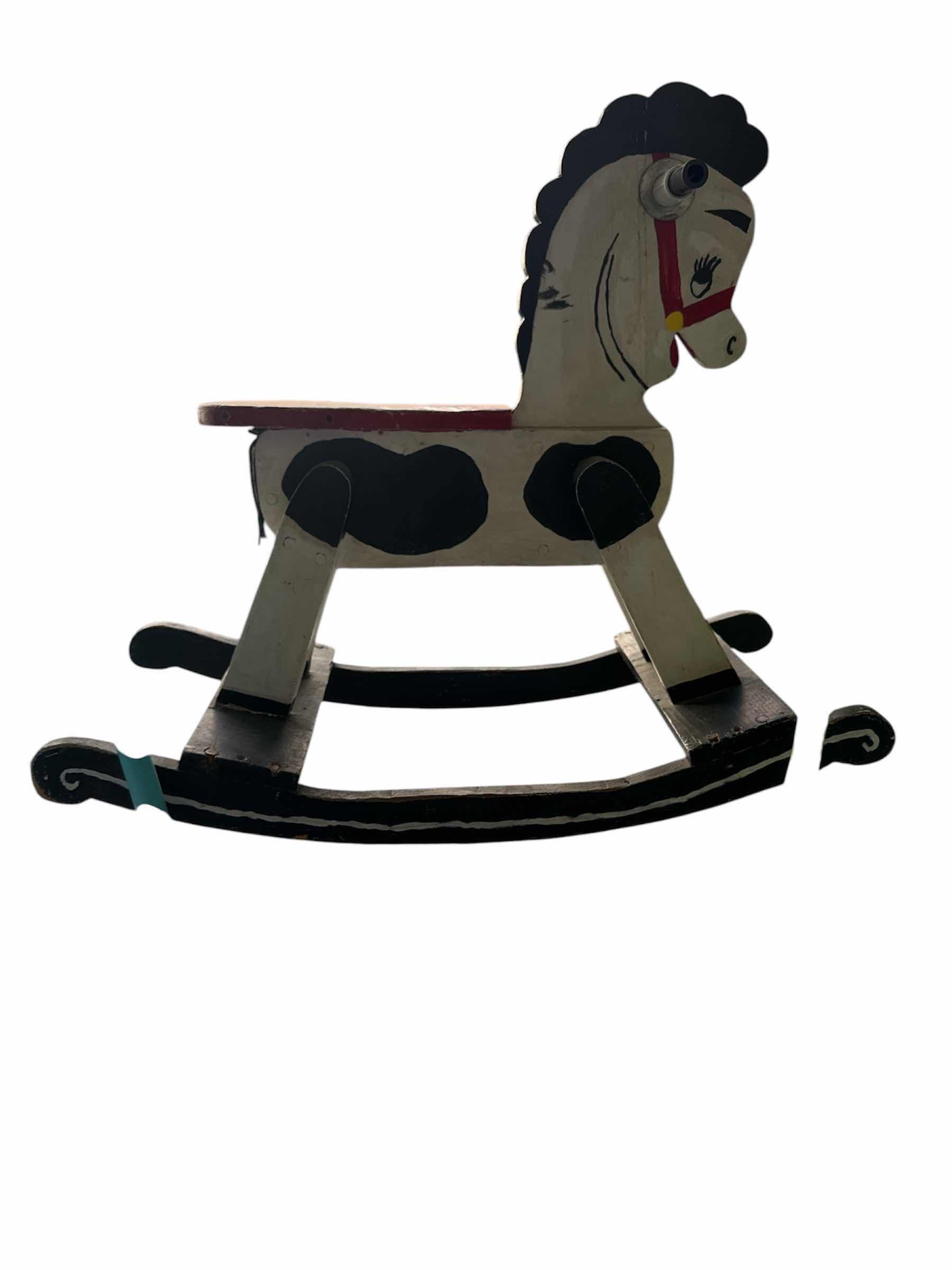 Photo 1 of WOOD ROCKING HORSE AND 2 CHAIRS