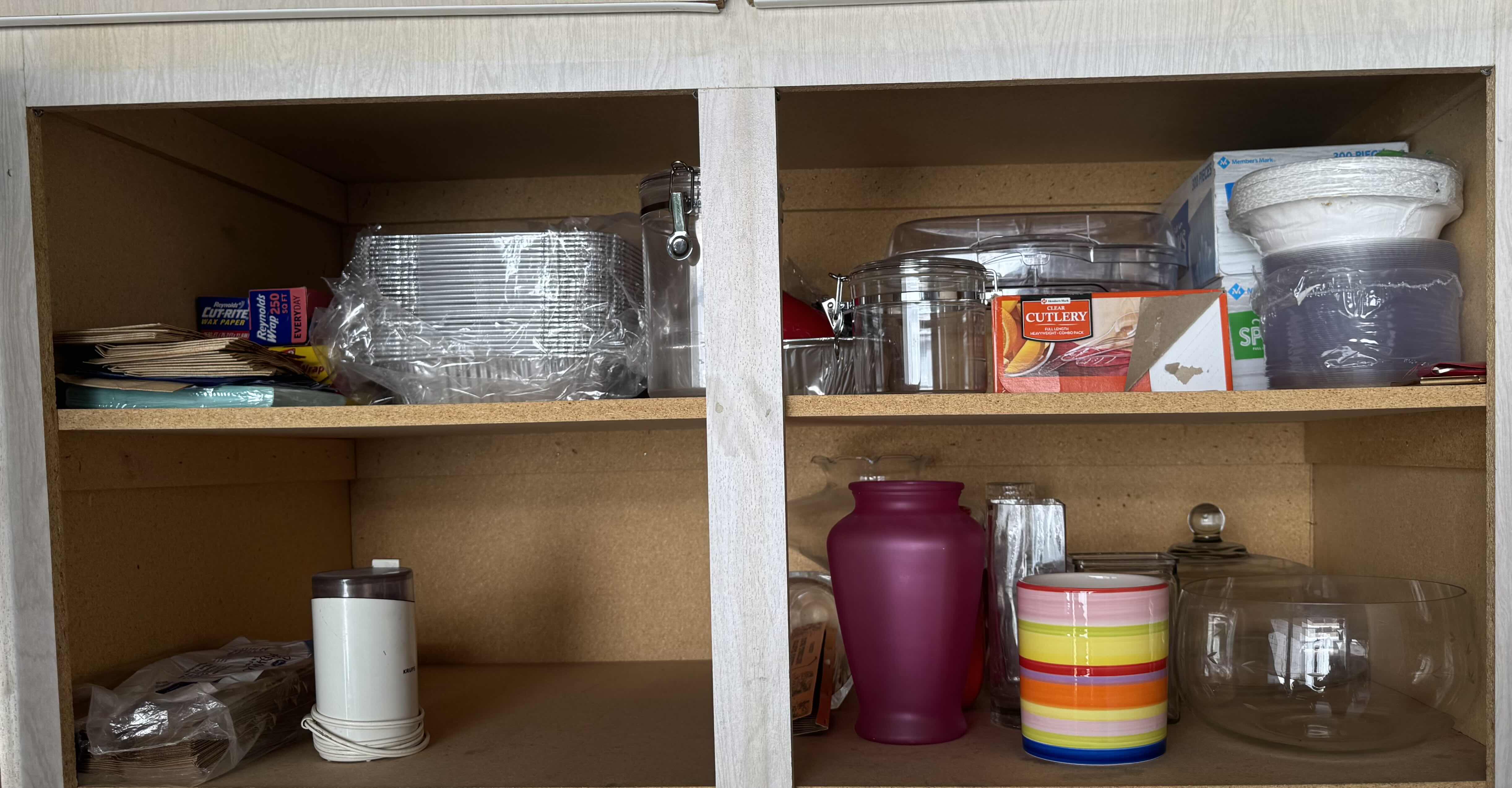 Photo 1 of CONTENTS OF CABINET, KITCHEN ESSENTIALS