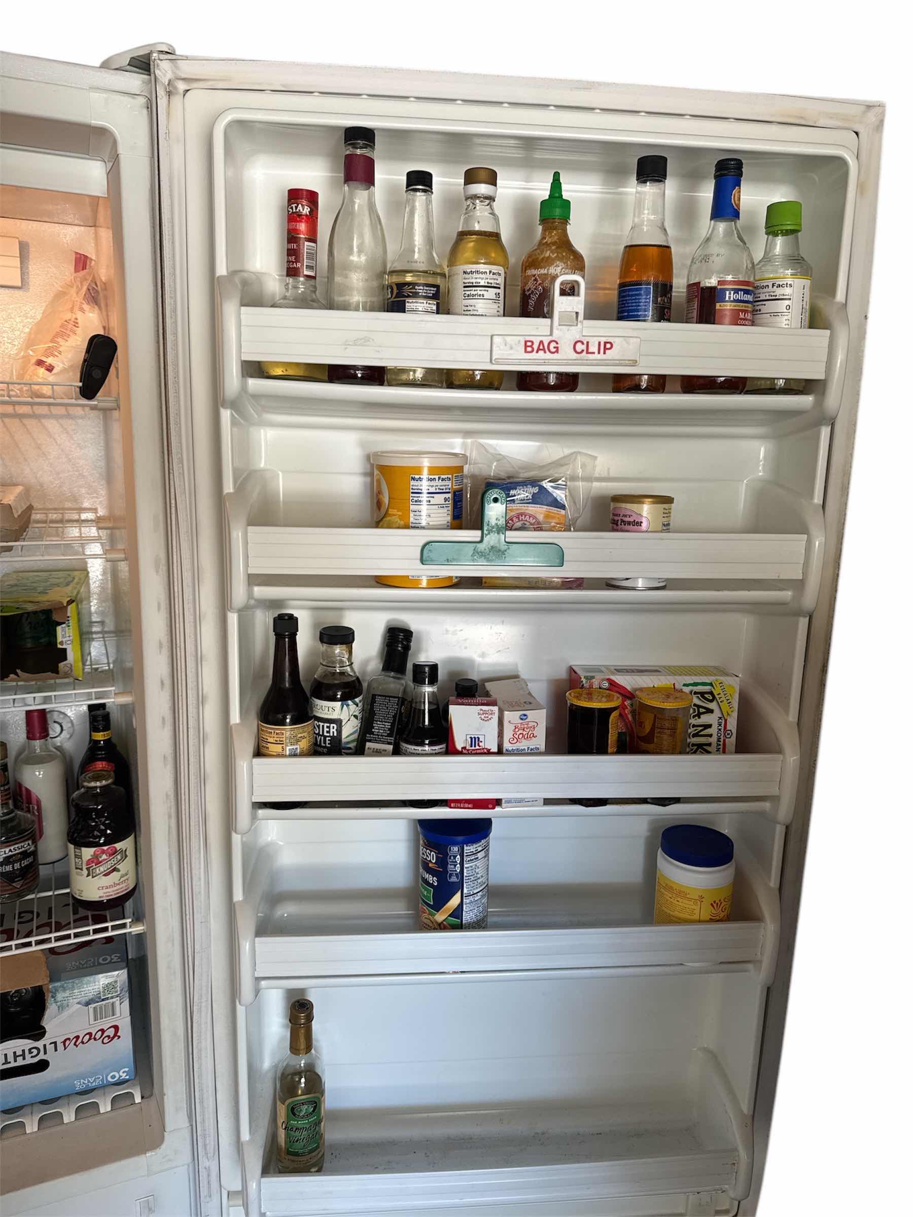 Photo 5 of KENMORE WHITE STAND ALONE REFRIGERATOR 32”X 27” H66” (CONTENTS NOT INCLUDED)