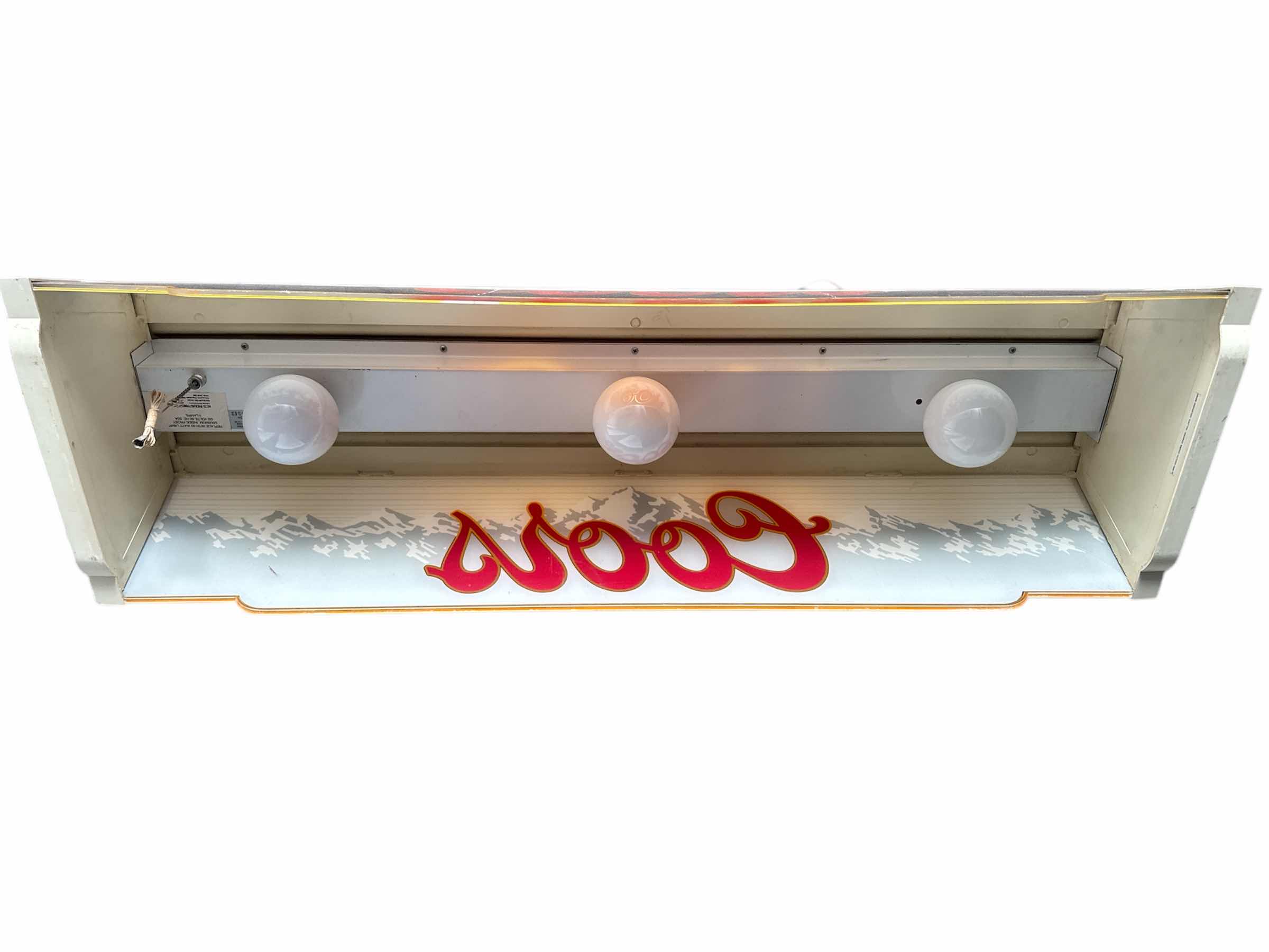 Photo 1 of VINTAGE COORS ILLUMINATED POOL TABLE LIGHT 37” L