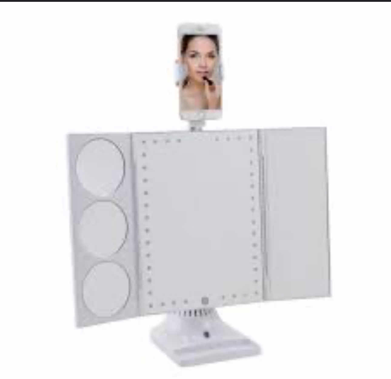 Photo 1 of GLO TECH BLUETOOTH LED ILLUMINATED FOLDING VANITY MIRROR