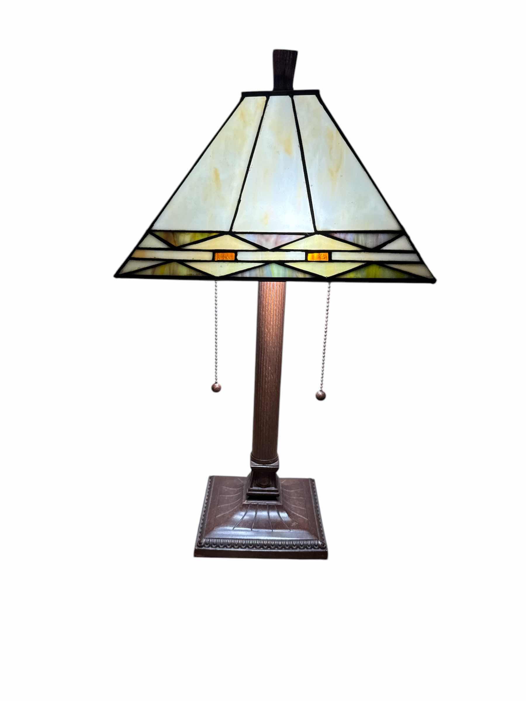 Photo 1 of RESIN TIFFANY STYLE LAMP