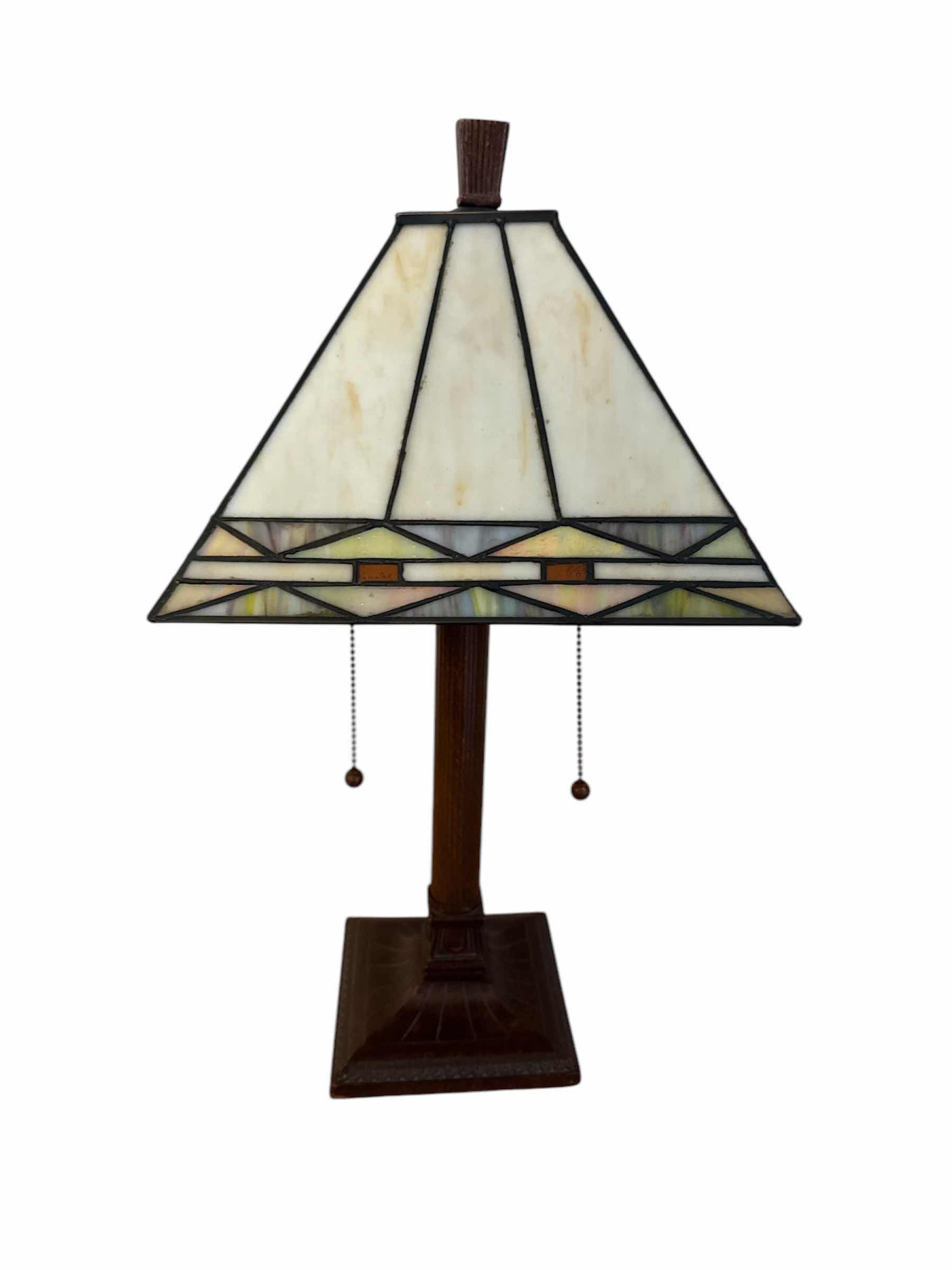 Photo 1 of RESIN TIFFANY STYLE LAMP