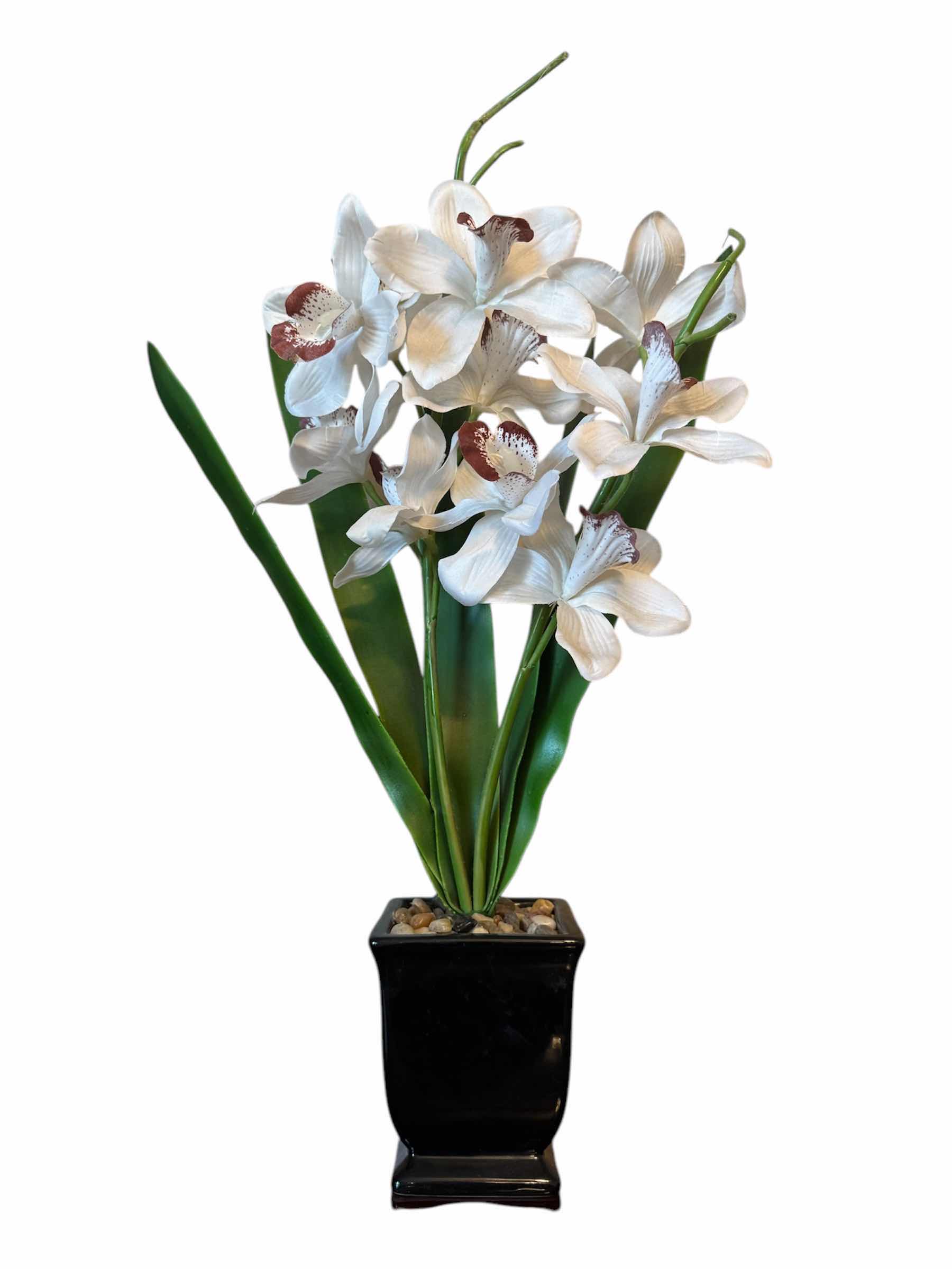 Photo 1 of HOME DECOR ASSORTED ITEMS, 2 WHITE DIFFUSER, DECORATIVE ORCHID, WOODEN ELEPHANT PUZZLE